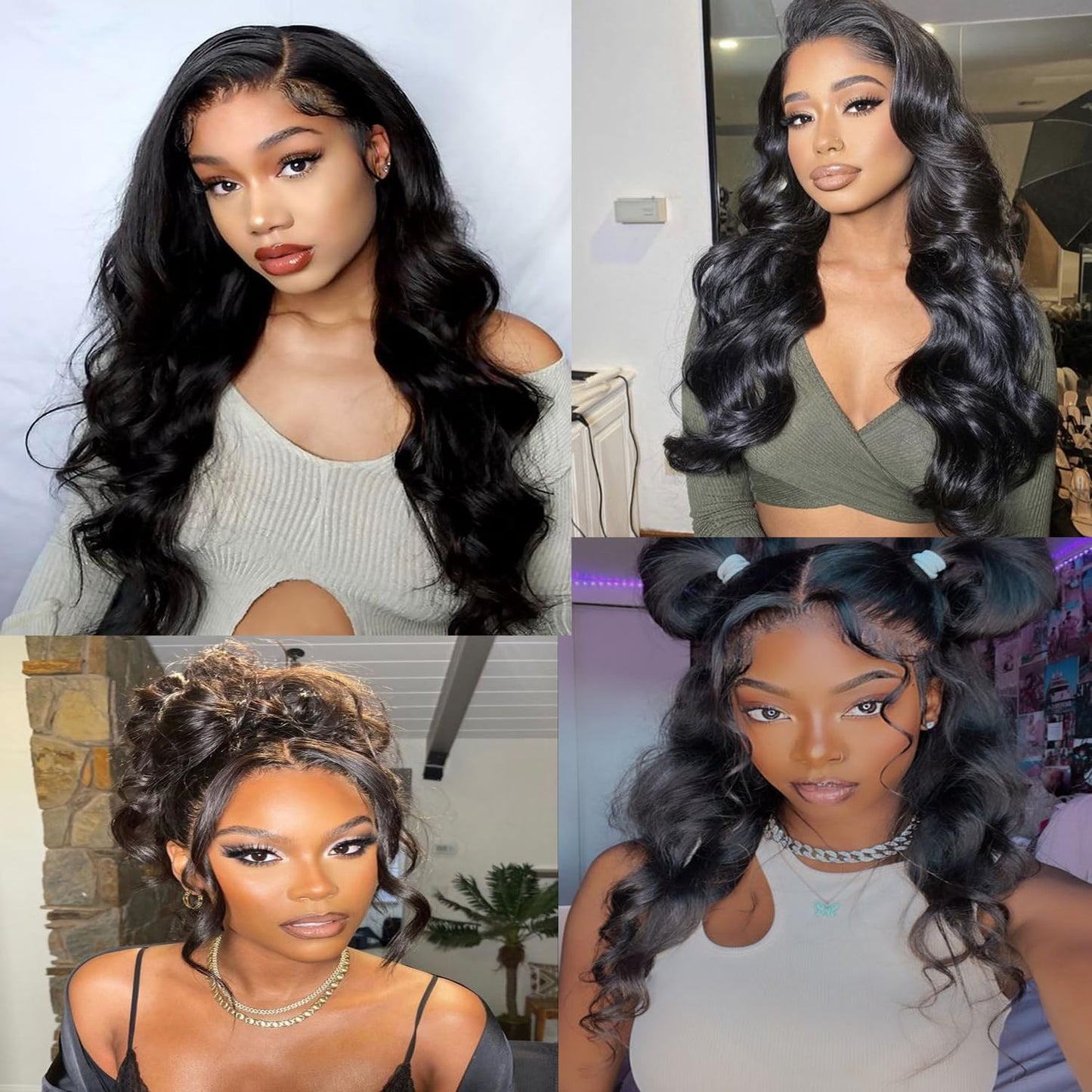 Umeiw 360 Lace Front Wigs Human Hair Pre Plucked Transparent Lace Frontal Wigs for Black Women with Baby Hair 360 Hd Full Lace Human Hair Wigs 150% Density Natural Black 12 Inch