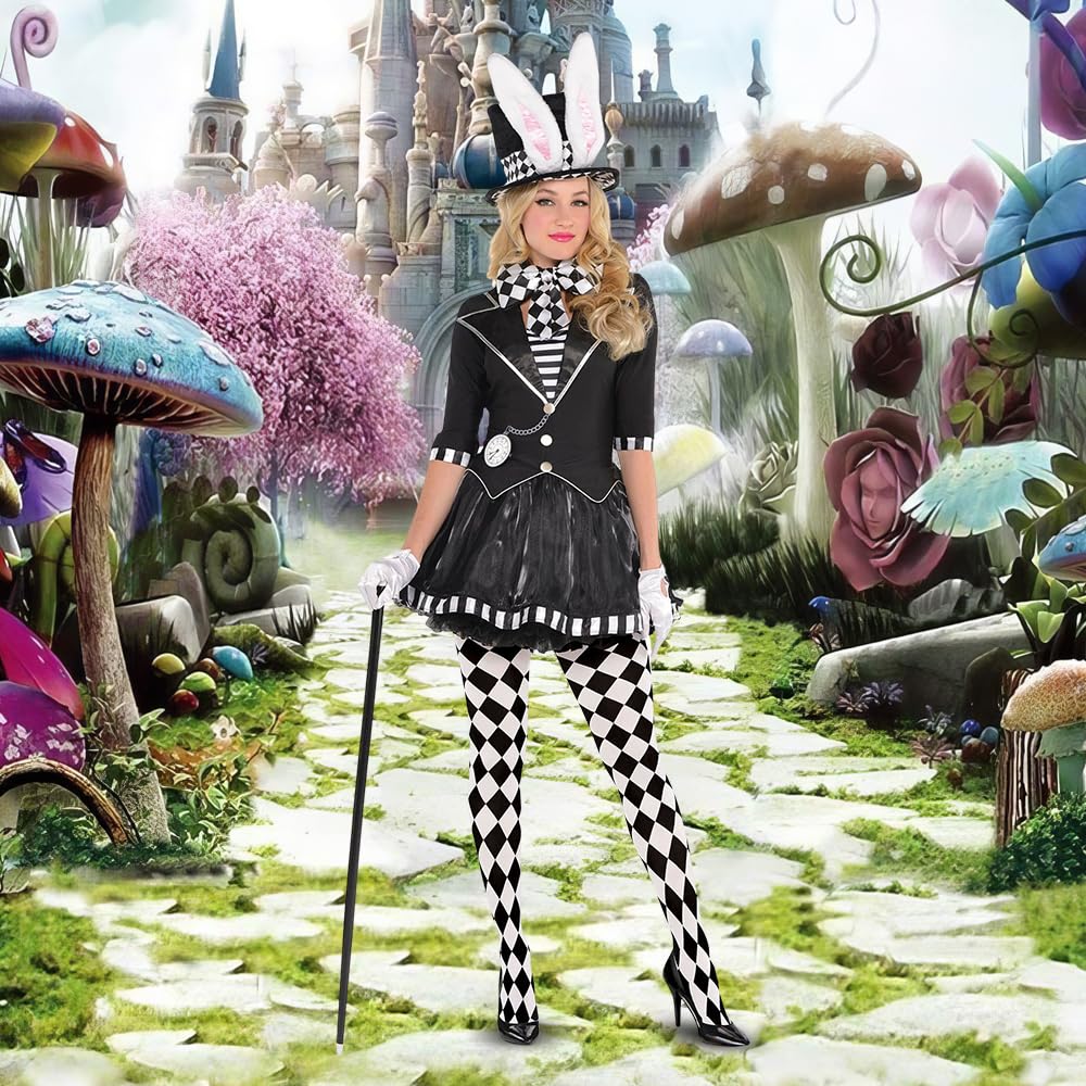 Amscan Dark Mad Hatter Costume - Girls Large - 12-14,1 Pc