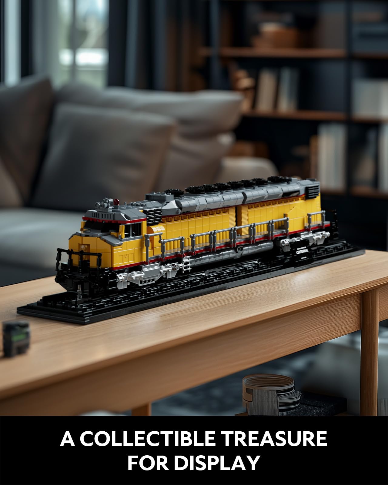 Nifeliz DDA40X Locomotive Building Set with Base, Collectible Steam Train Building Toy Model for Adult Train Lovers, Ideal Gift for Home Décor (1603 PCS, NF10296)