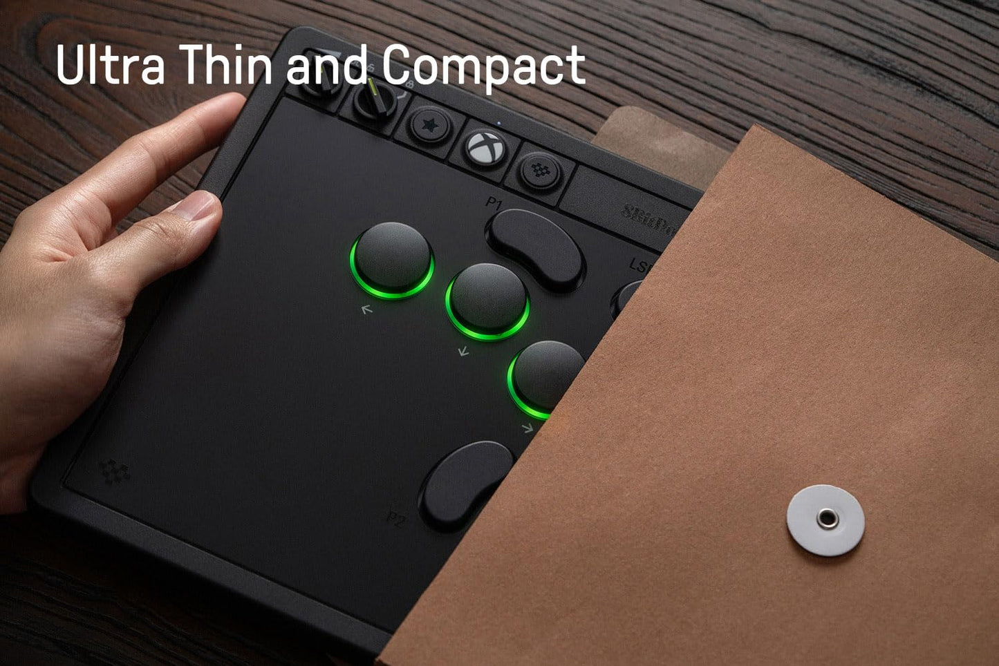 8BitDo All-Button Arcade Controller for Xbox Series X|S, Xbox One & PC – 2.4G Wireless, Low-profile Mechanical Switches, Programmable Buttons, Hot-swappable PCB, RGB Lighting - Officially Licensed