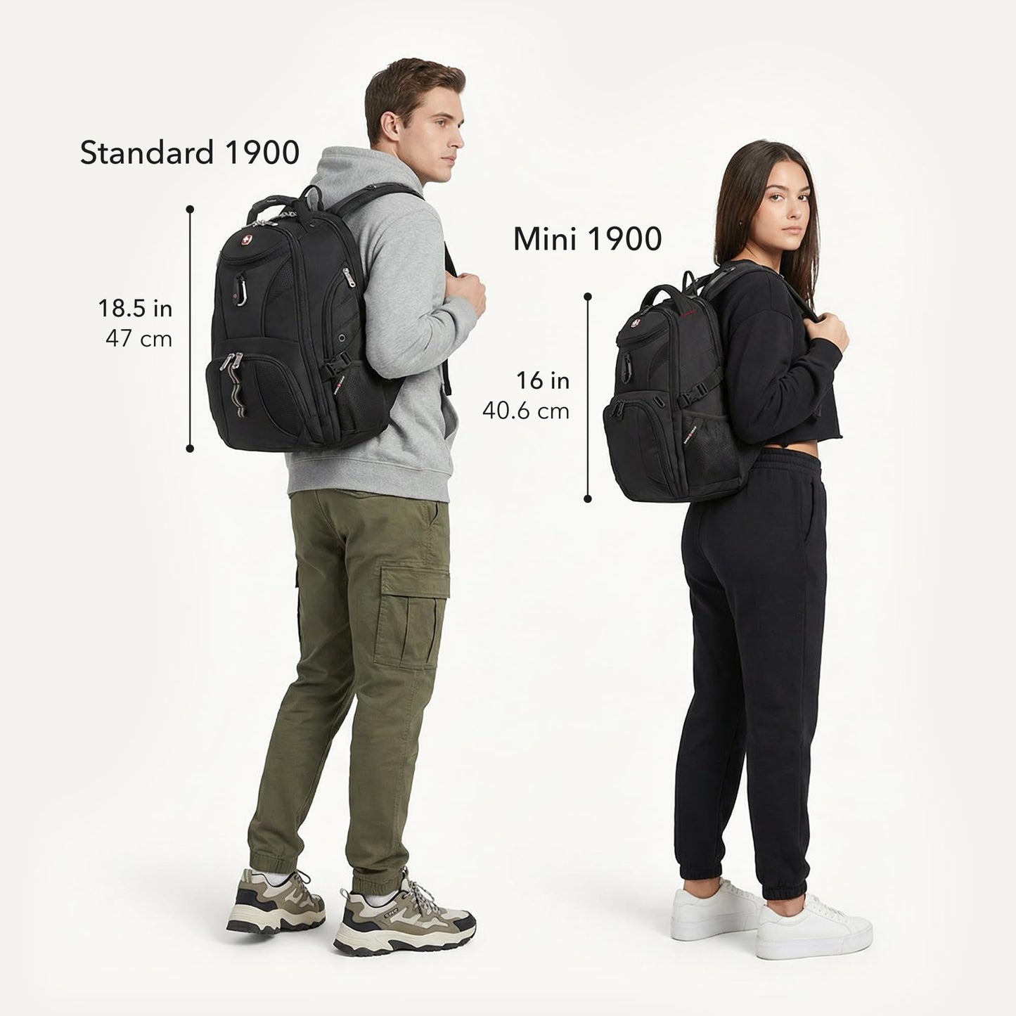 SwissGear 1900 Mini ScanSmart 16-Inch Backpack, Fits Up to 13-Inch Laptop, RFID Protection & ScanSmart TSA-Friendly Compartment, Oatmeal