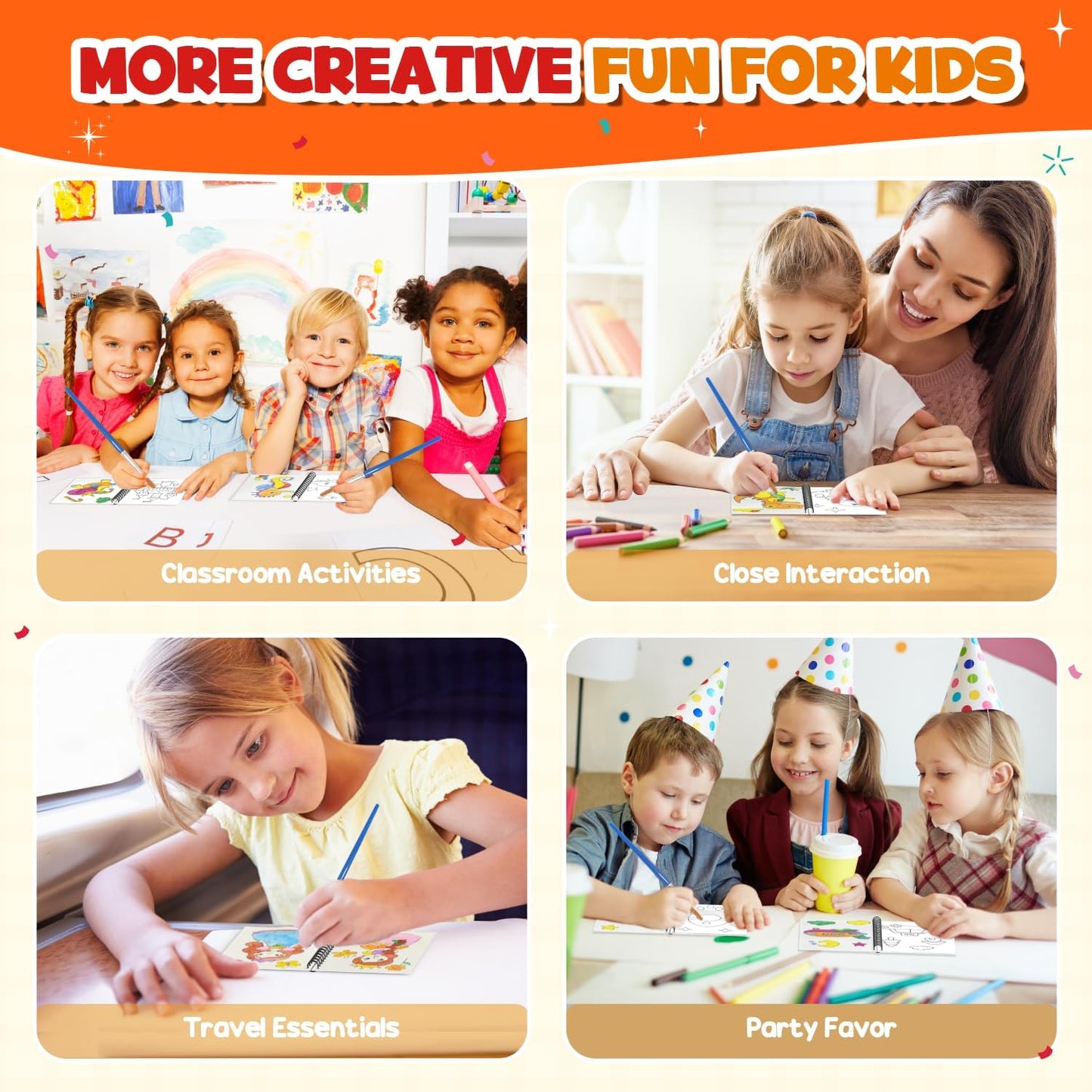 ZMLM 32 Water Coloring Books for Kids