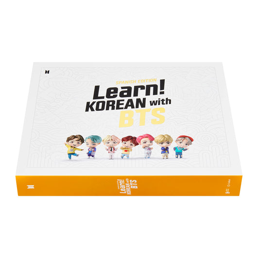 Learn Korean with BTS Spanish Edition - Official BTS Merchandise, Kpop Merch, Gift Idea for BTS Fans, Basic Level Korean Learning Kit/All Ages (Kids to Adults), Includes MotiPen