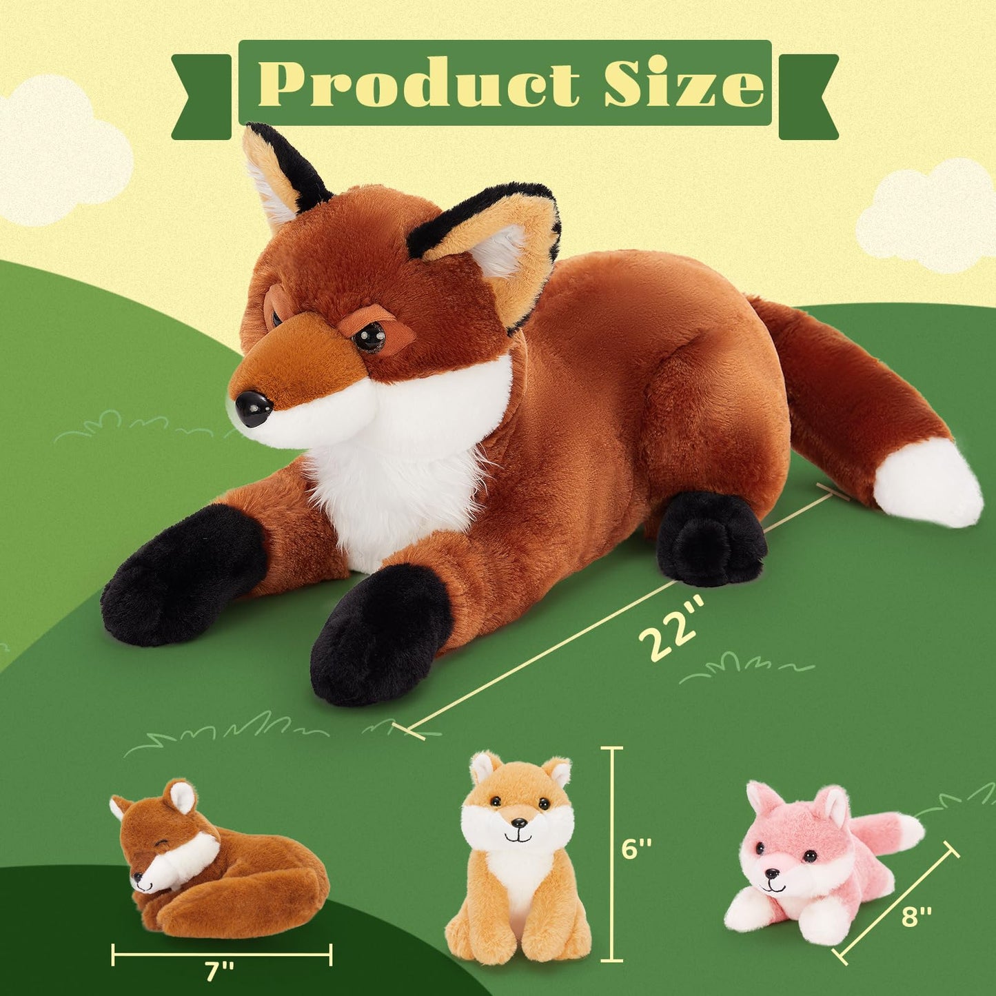 BENINY Fox Stuffed Animals