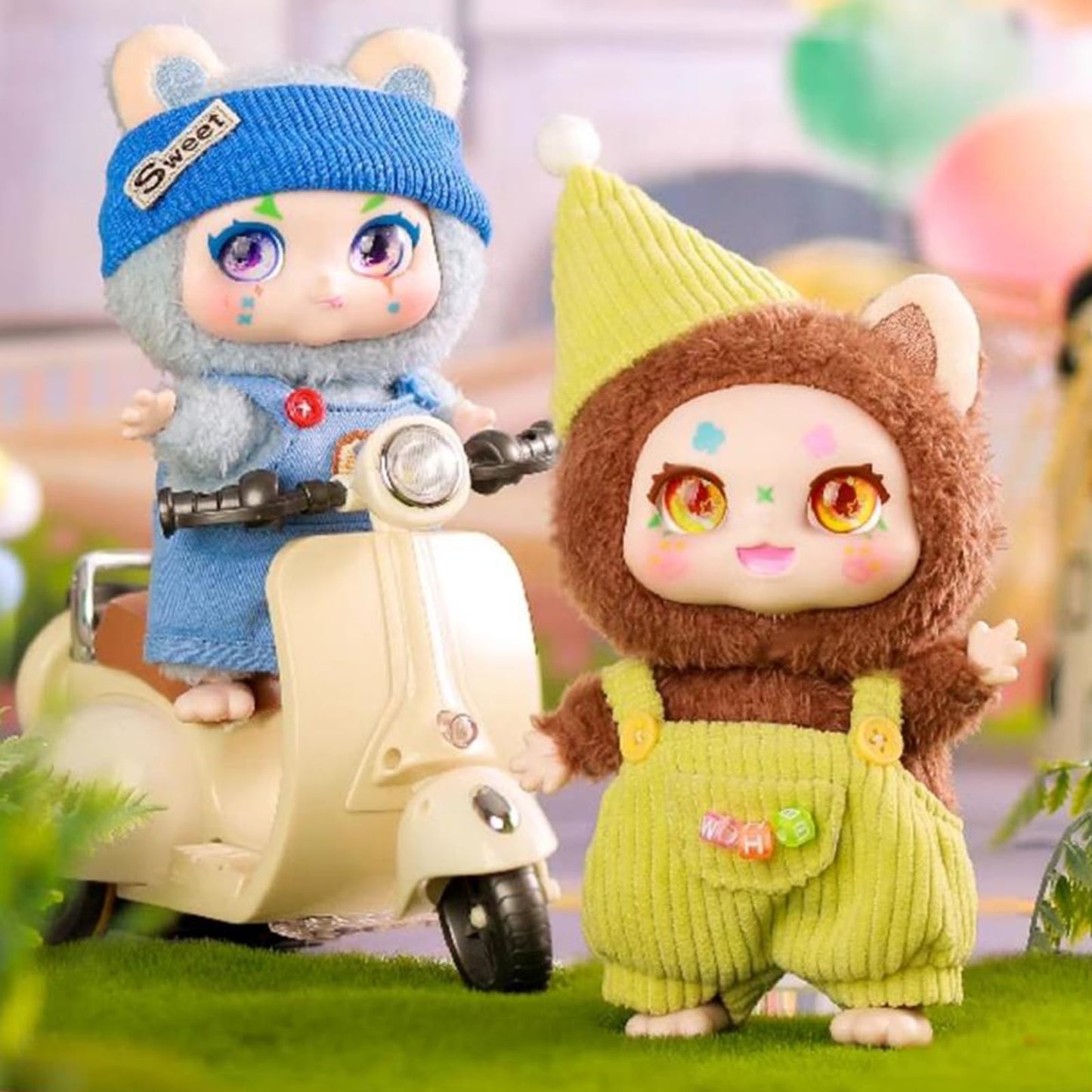 CALEMBOU Plush Doll Blind Box, Kimmon Mimon Series, Kawaii 1 of 6 Possible Mystery Collectible Toys, Cute Soft Animals, Charm Birthday Gifts