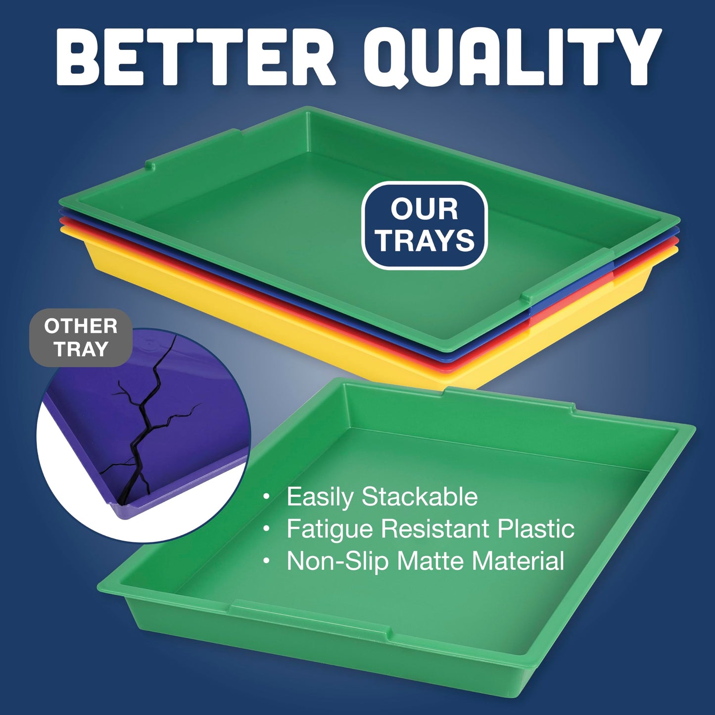 Messy Trays Set of 4 Colors