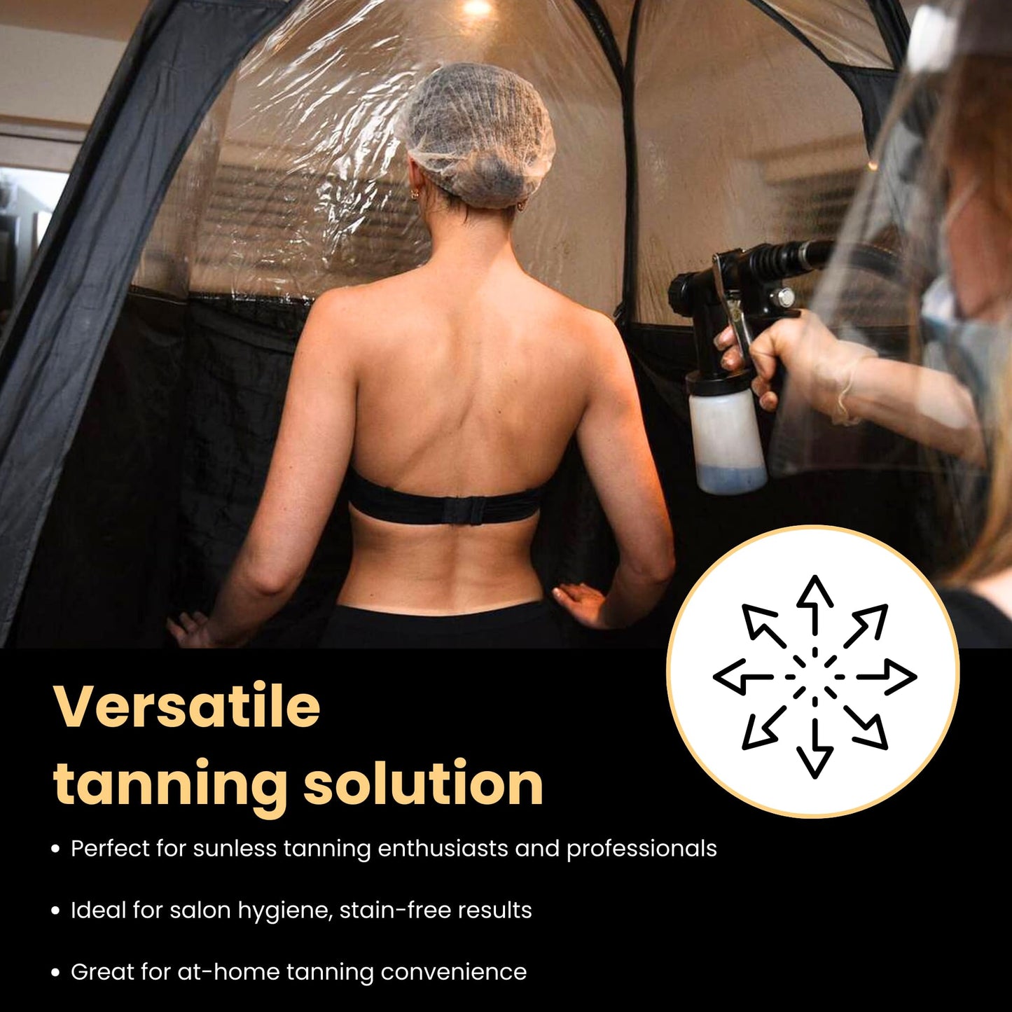 120 Pairs(240feets) Spray Tan Feet Pads in Black For Sunless Spray Tanning