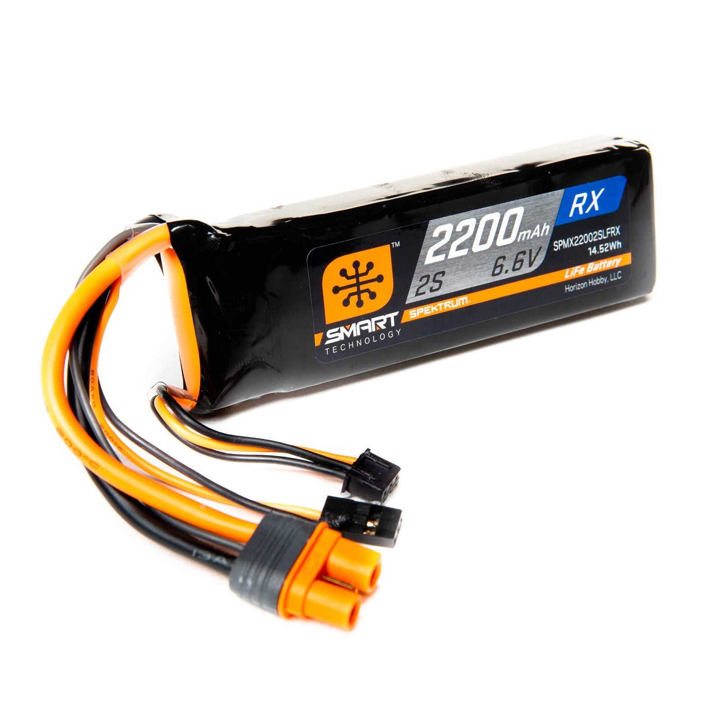 Spektrum 6.6V 2200mAh 2S 15C Smart Life Receiver Battery: Universal Receiver, IC3, SPMX22002SLFRX Medium