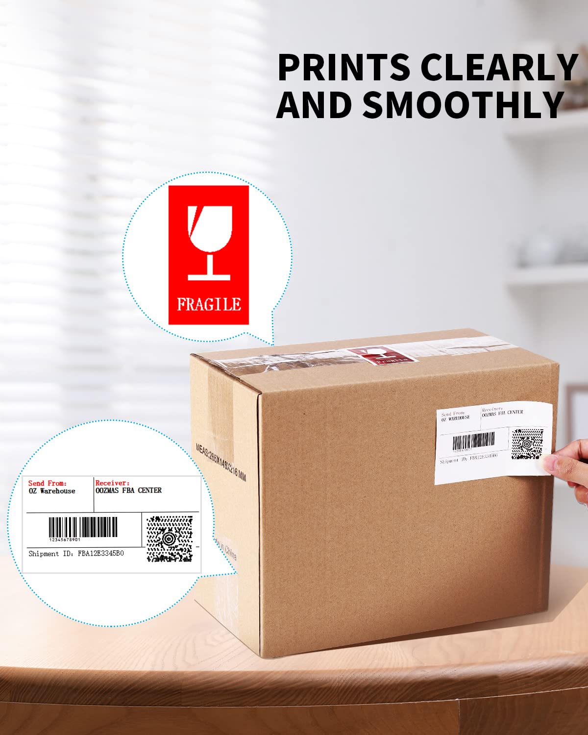 Replacement for Brother QL-820NWB Label Rolls QL-800 QL-810W Label Black/Red on White DK-2251 DK2251 Paper Tape (2.4 in x 50 ft) Continuous for Brother QL Label Printers (Black/Red on White)