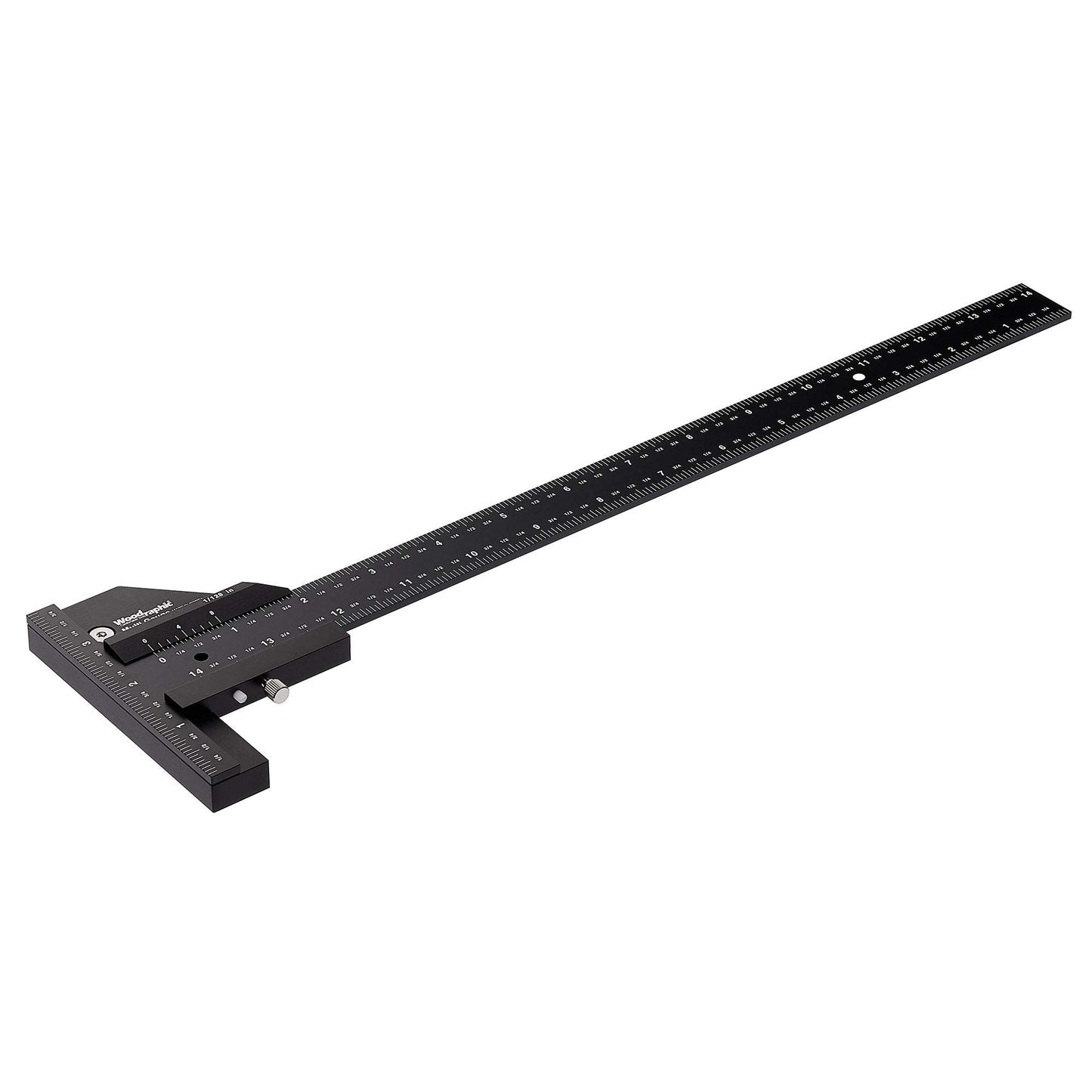 Woodraphic Scriber Gauge – Precision Marking Tool, Measuring Ruler, Layout Square, Thickness Gauge, CNC Aluminum Woodworking Tool for Joinery, Framing, Cabinet, DIY Projects (Old, 14 Inch)