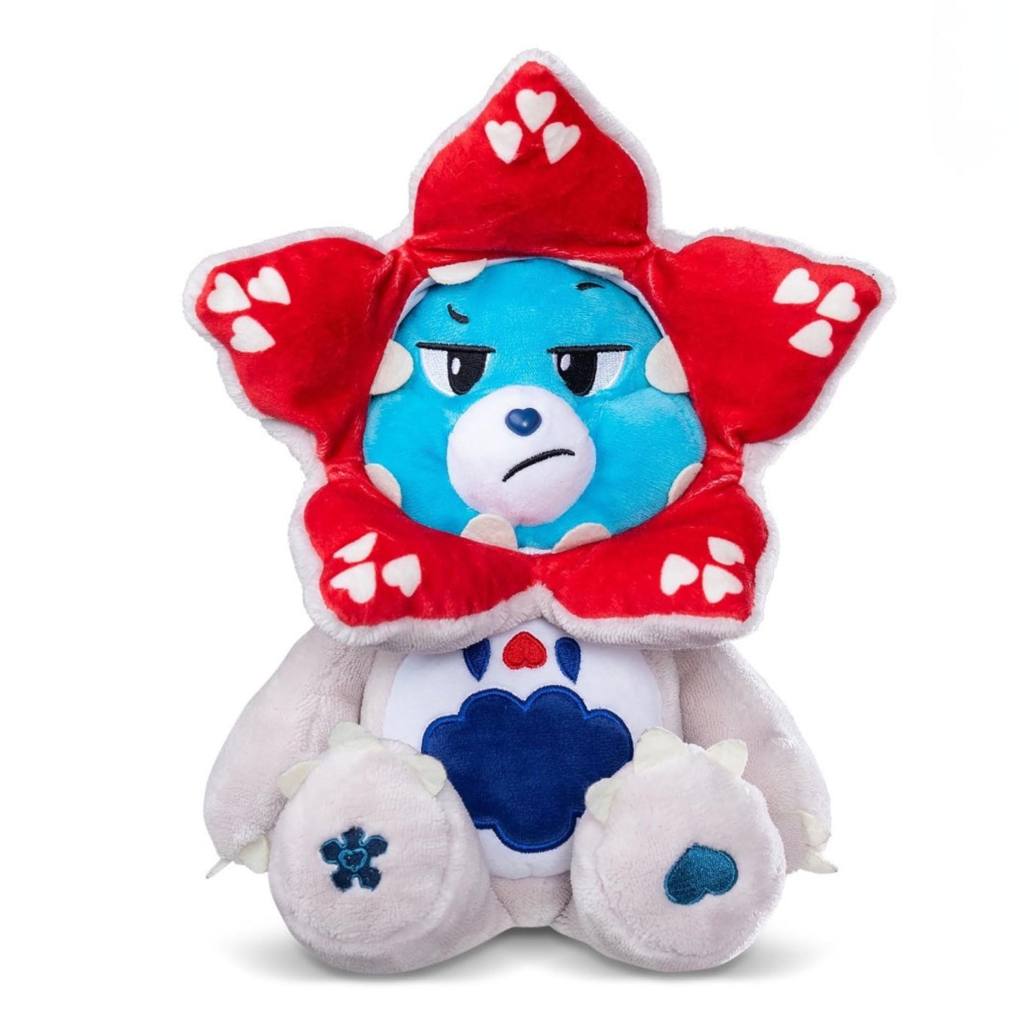 Care Bears Stranger Things Grumpy Bear as The Demogorgon Plush Toy, Collectible Character Crossover