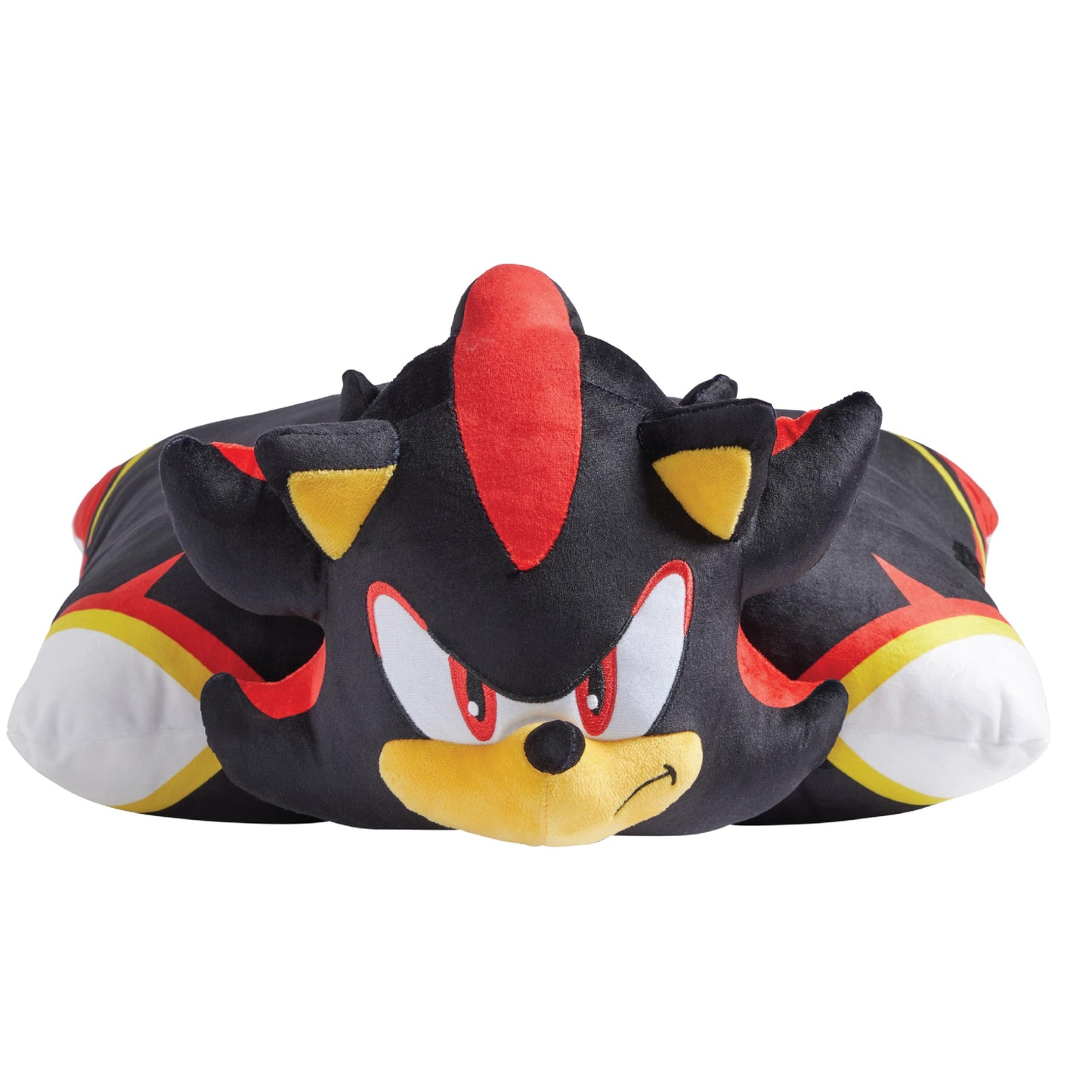Pillow Pets SEGA Shadow The Hedgehog Soft Plush Folding Stuffed Animal and Kids Pillow – Official Sonic The Hedgehog Merchandise – 16 Inch Cuddly Toy for Travel, Bedtime, and Play