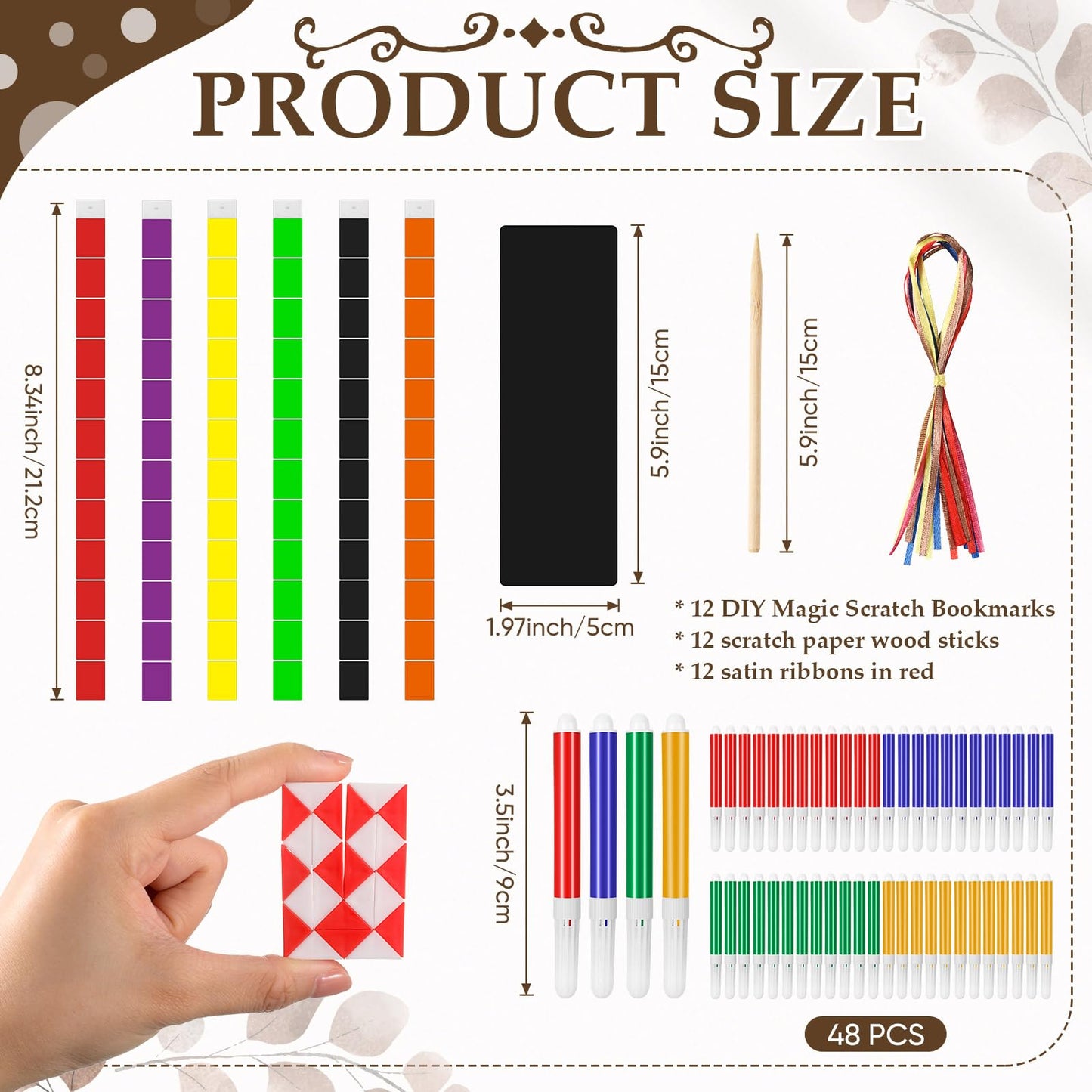 VercanMonth 60 Pcs Wedding Activities Includes 12 Wedding Gift Goodie Bags with Watercolor Pen 6 Snake Cube 12 Scratch Bookmarks 12 Animal Sticker 6 Felt Mini Board Game for Boys Girls Wedding Games