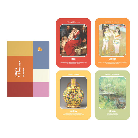 Baby’s Art Journey Color Cards – Set of 13 Museum-Inspired Art Learning Cards for Ages 0–12 Years