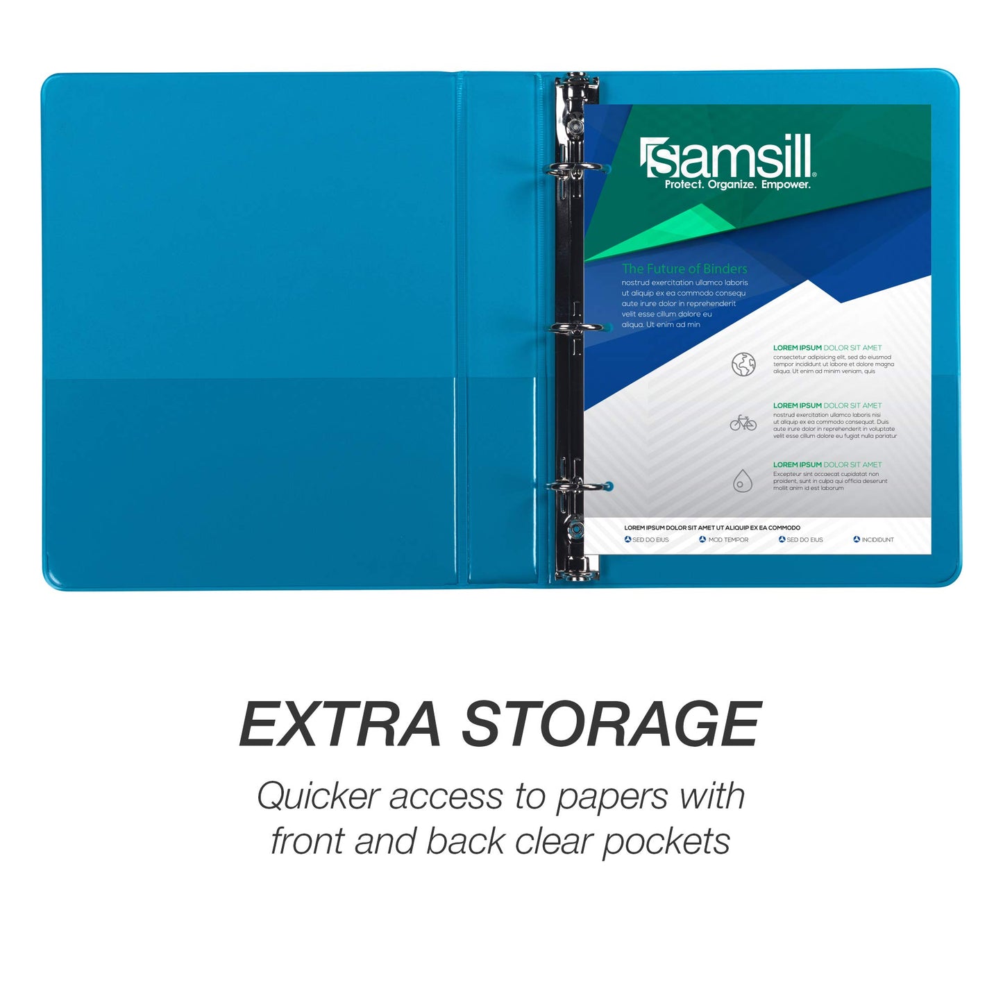 Samsill Economy 1 Inch Mini 3 Ring Binder, Round Ring Binder, Holds 5.5 x 8.5 Inch Documents, Customizable Cover, 1" View, 6-Pack, Assorted Fashion