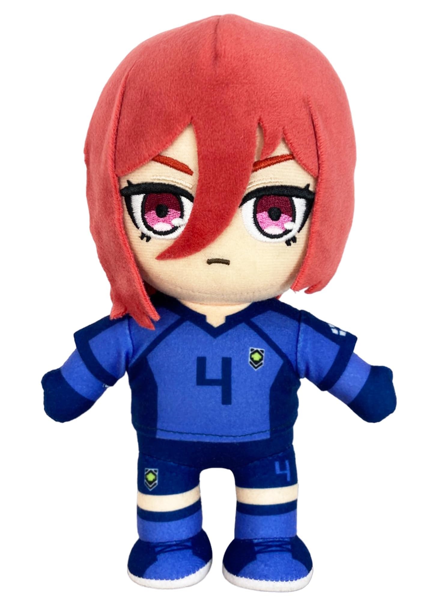 Great Eastern Entertainment Blue Lock (Comic) - Hyoma Chigiri #4 Jersey Plush 8" H