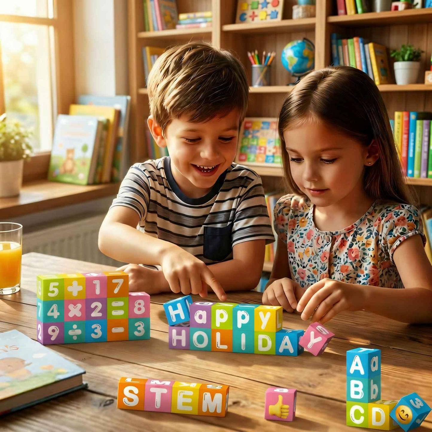 Magnetic Letters & Numbers Blocks 1 Inch Magnetic Alphablocks ABC Learning Toys Preschool Educational Gift