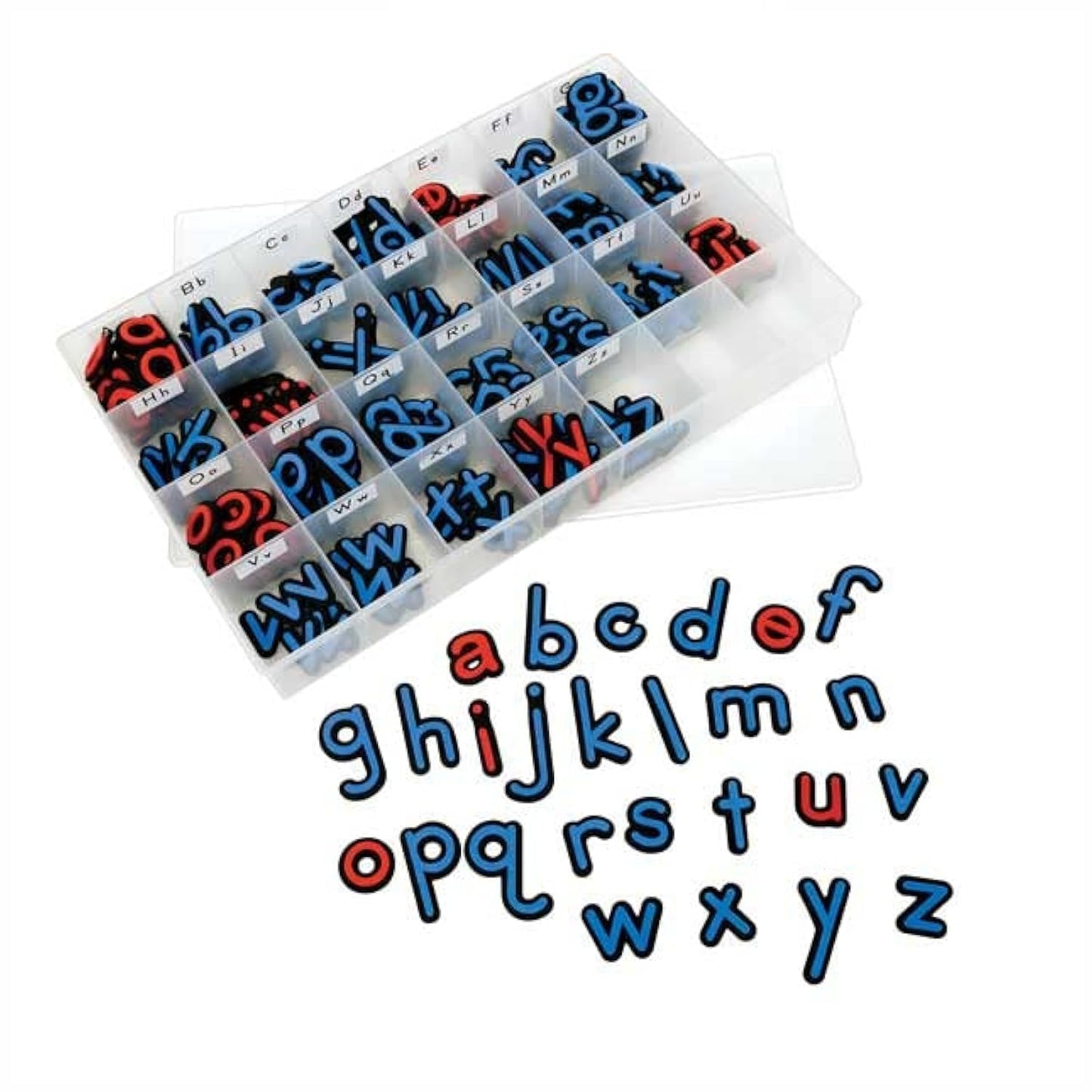 Really Good Stuff EZread Soft Touch Expanded Magnetic Letters and Storage Case