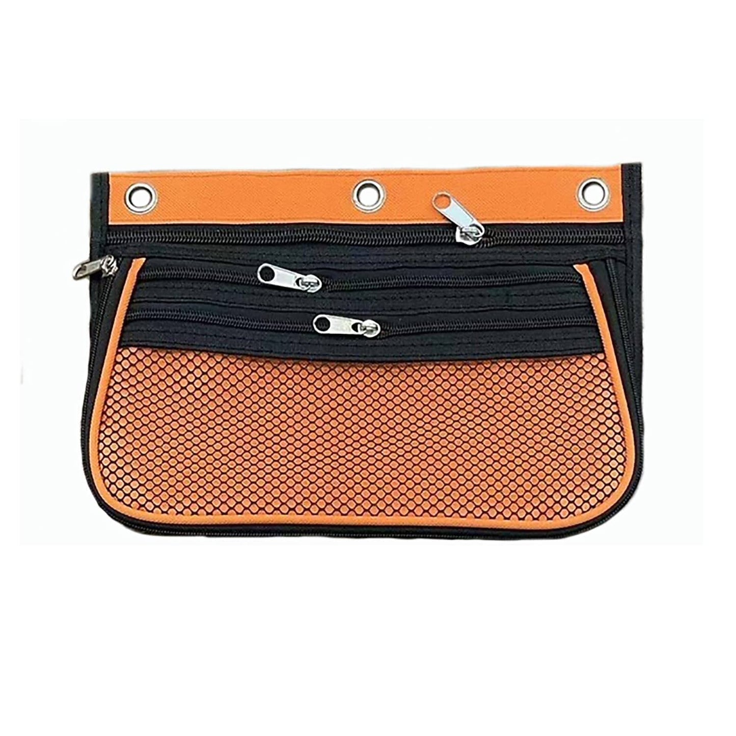 Charles Leonard Expandable 3-Pocket Binder Pencil Pouch, Expands to 2.25", 10.25" W x 7.25" H x 2.5" D, Assorted Colors, 24 Per Pack (76365-ST)