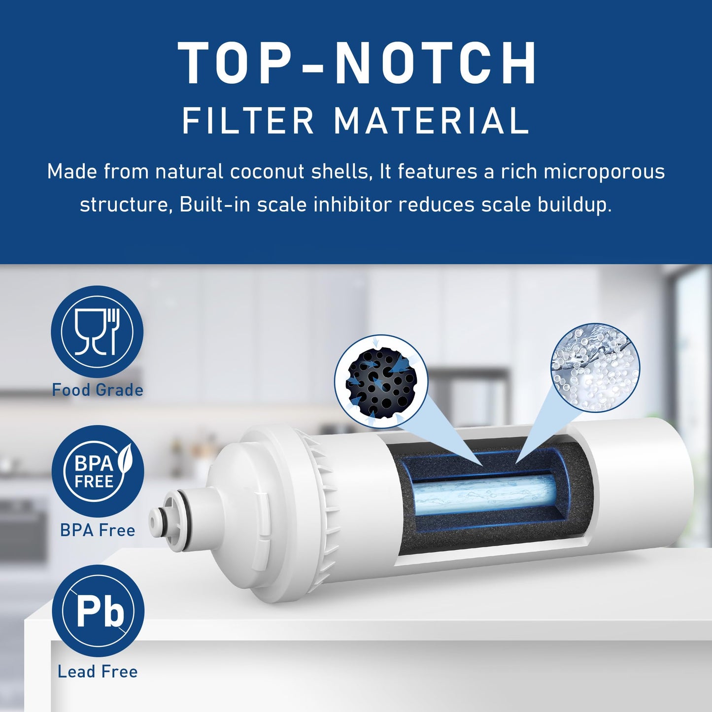 Ice O Matic IOMQ Water Filter for IFQ1 and IFQ2 Systems (1 Pack)