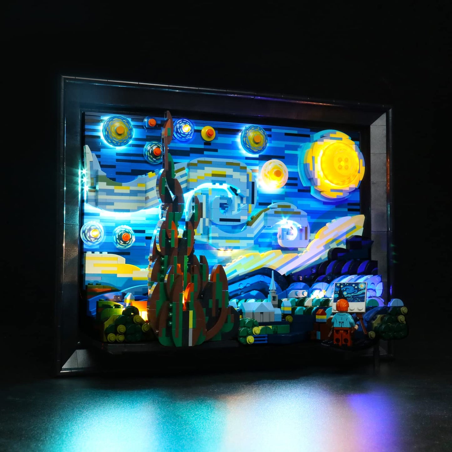 BRICKSHINING - LED lighting compatible with Lego Vincent Van Gogh - The Starry Night 21333, light kit compatible with Lego 21333, which gives light to the model, does not include the model set (RC)