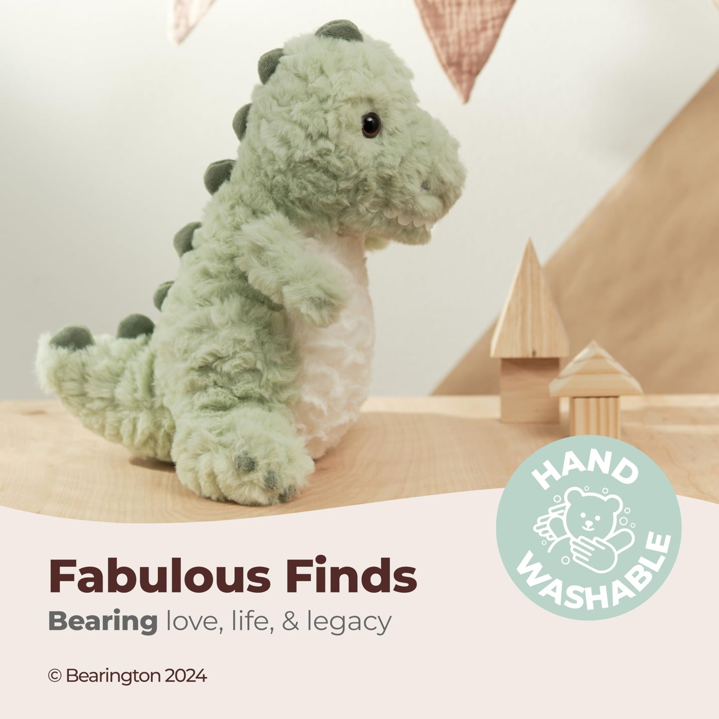 Bearington Rex Plush T-Rex Dinosaur Stuffed Animal, 12 Inch