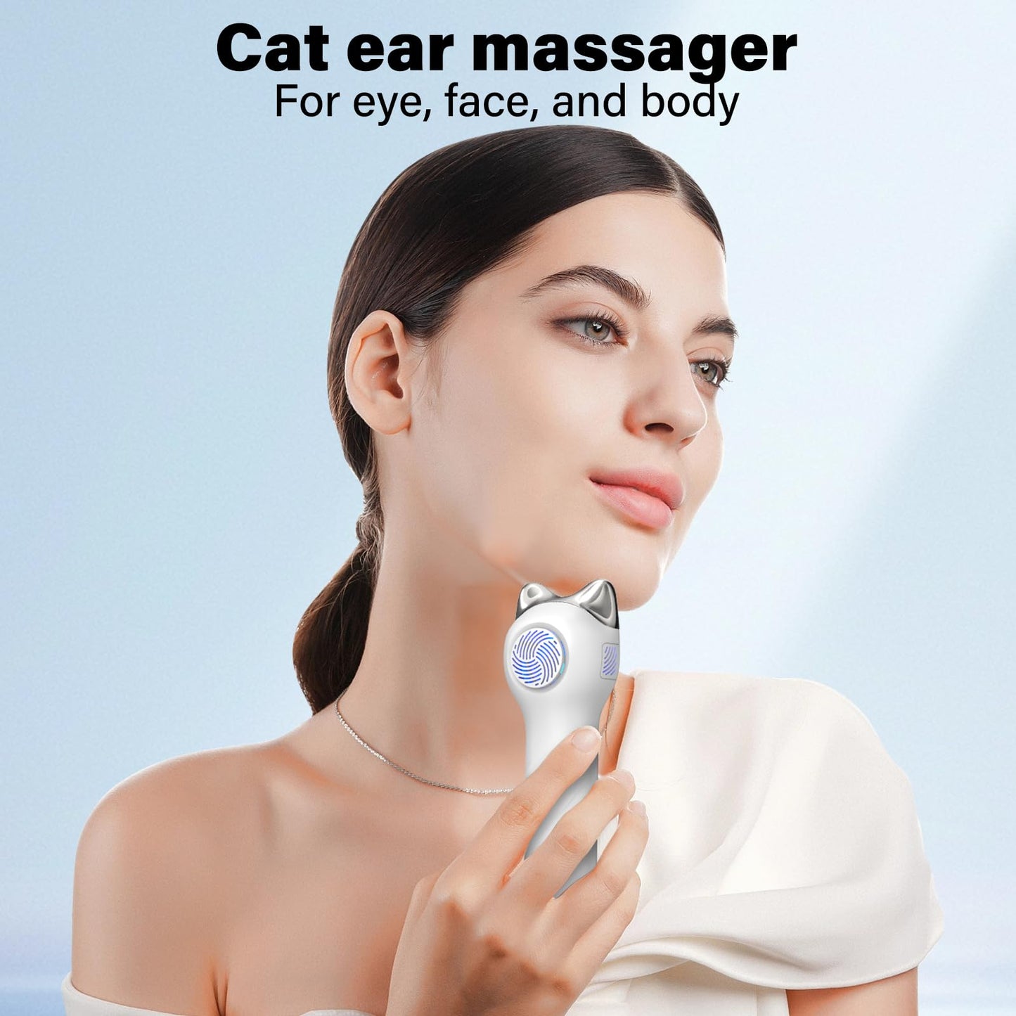 Vcycal Warming and Cooling Firming Device, Light Face Tool with Vibration, Electric Skin Care Kit, Facial Massager with 8-21°C Cold, 38-47°C Hot