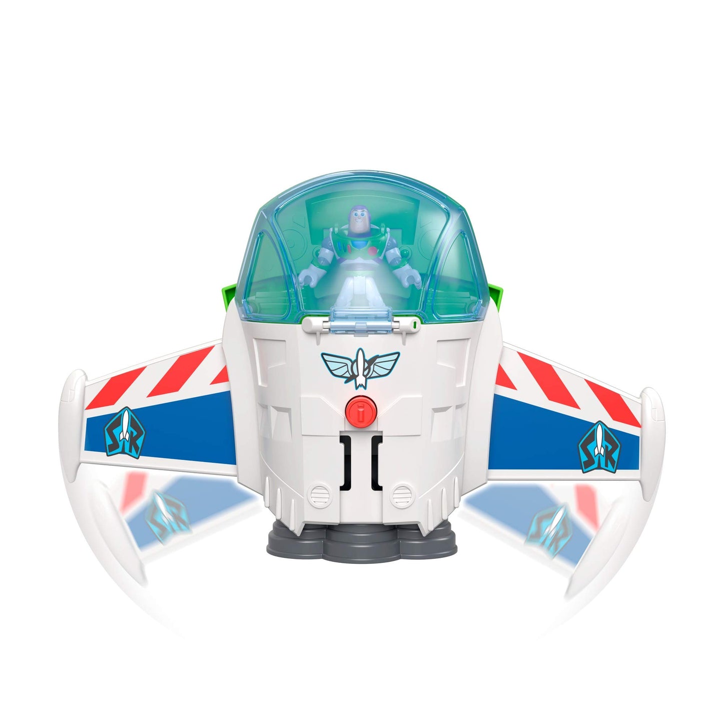 Fisher-Price Imaginext Preschool Toy Disney Pixar Toy Story Buzz Lightyear Robot Playset with Spaceship for Pretend Play Kids Ages 3+ Years