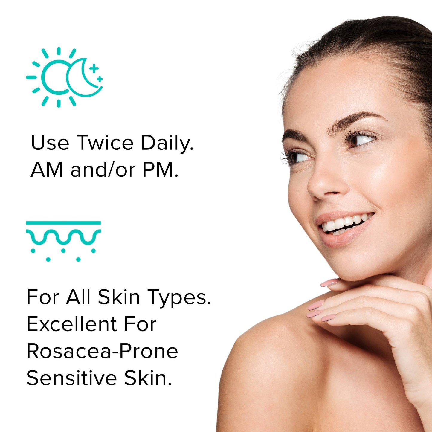 ClarityRx Take It Easy Calming Face Serum, Natural Plant-Based Anti-Redness Treatment for Sensitive Skin & Rosacea (1 fl oz)