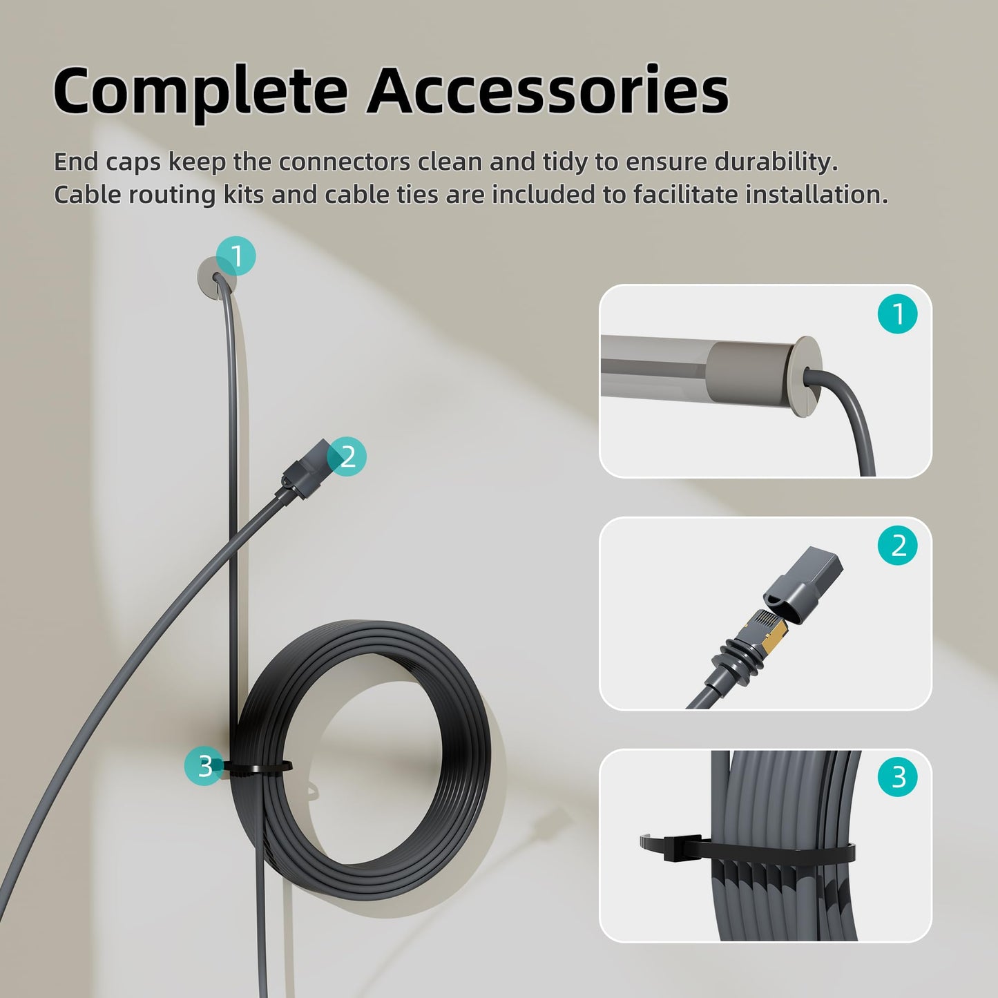 for Starlink Gen 3 Cable, 150FT Ethernet Cable for Gen 3 Starlink Standard, Waterproof and High-Speed
