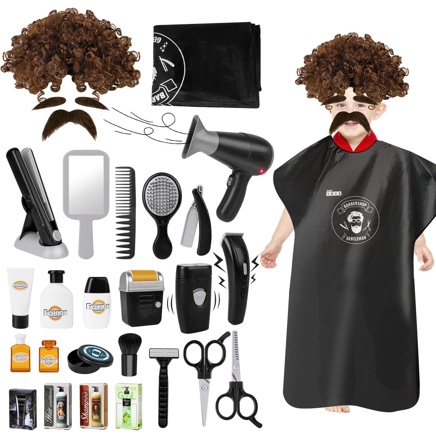 deAO Barber Shop Pretend Play Toy STS-B5. HS6666 Toy