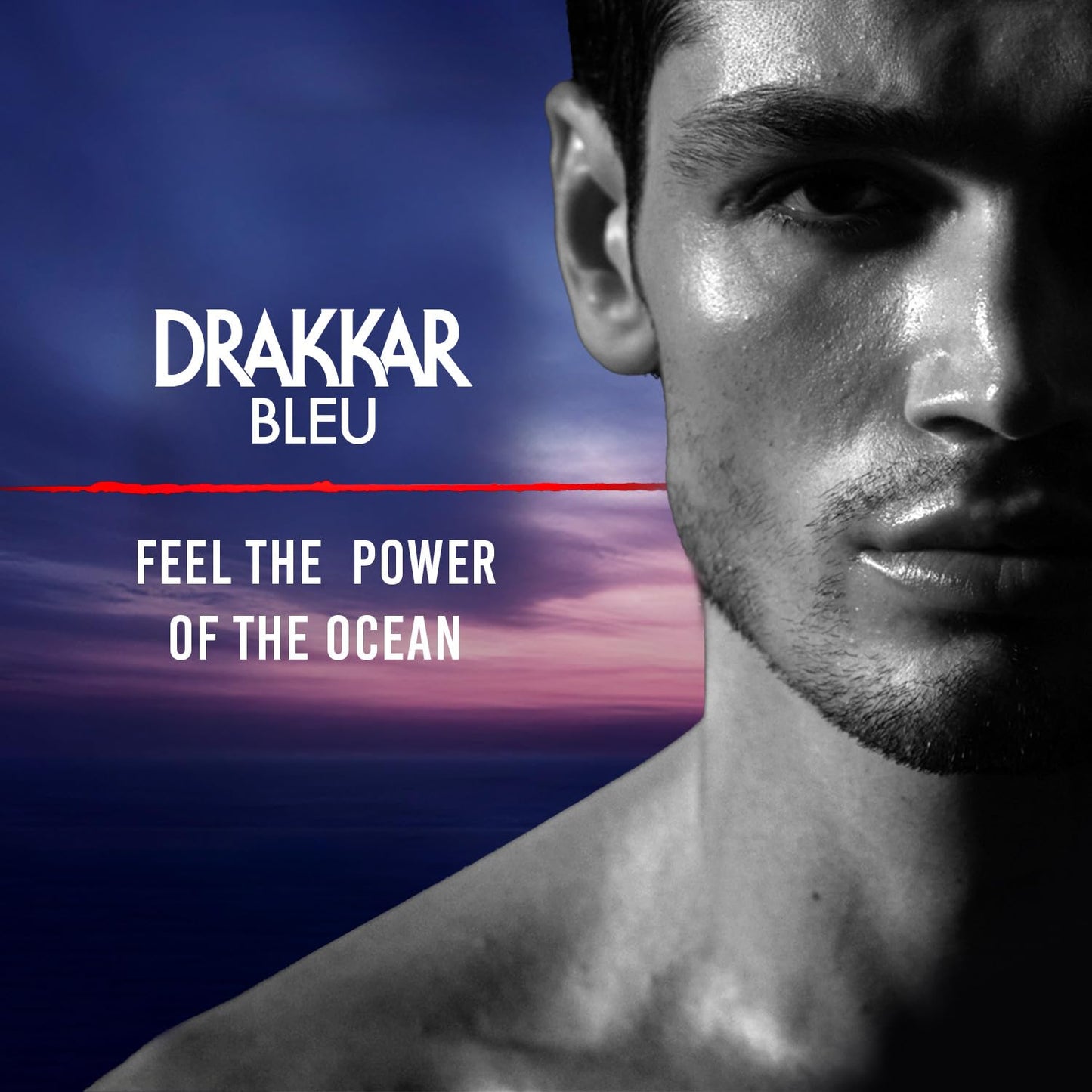 Guy Laroche Drakkar Bleu - Iconic Designer Fragrance - Powerful, Acquatic & Fresh Eau de Parfum - Aromatic Fougère - Long Lasting Mens Cologne - Day and Evening Scent 3.4 Fl Oz