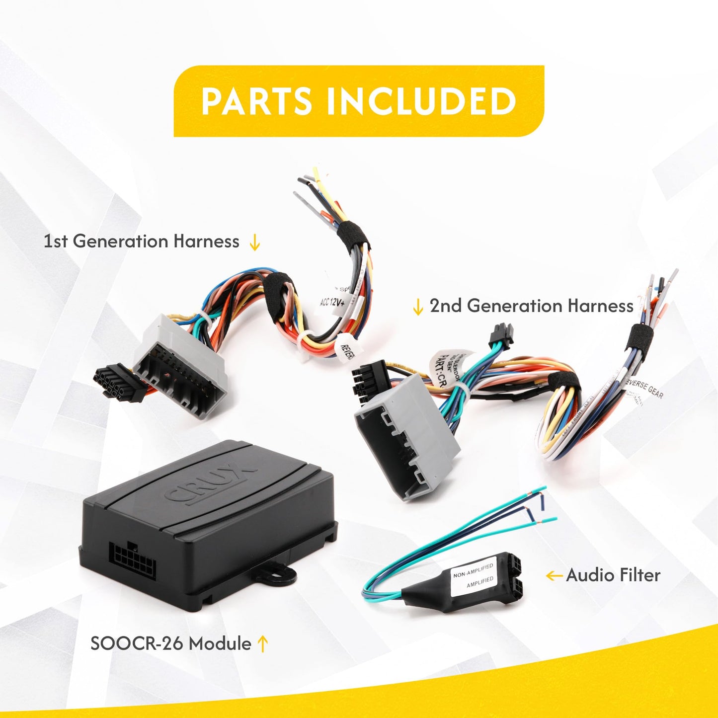 CRUX SOOCR-26 Radio Replacement Interface for Select Chrysler/Dodge/Jeep Vehicles , Black