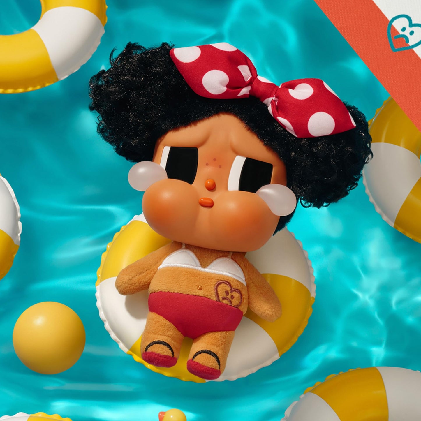 POP MART Crybaby Vacation Mode On Series-Vinyl Plush Pendant Blind Box, Collectible Toys, Holiday Birthday Gifts for Girls and Boys, Single Box