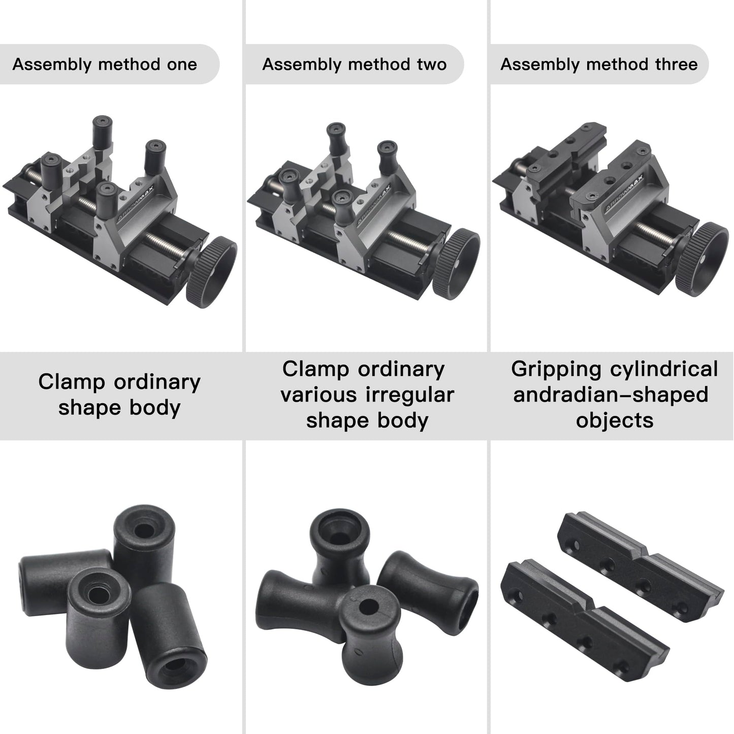 AM ARROWMAX Precision Double-Ended Mini Bench Vise - Crafted From Aerospace-grade Aluminum Alloy And Precision CNC Machined, Enhance Precision and Stability for Crafts, Jewelry Making