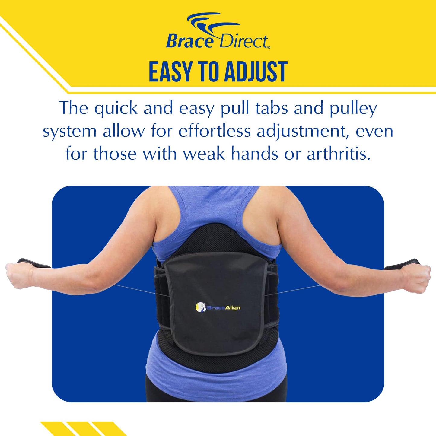 Brace Align VertebrAlign LSO Lumbar Back Brace, Medical Grade Lower Back Pain Relief for Herniated Discs, Sciatica, Post-Op, PDAC L0631 L0637 L0648 L0650, Black, Size Fits Most (23–50 in Waist)