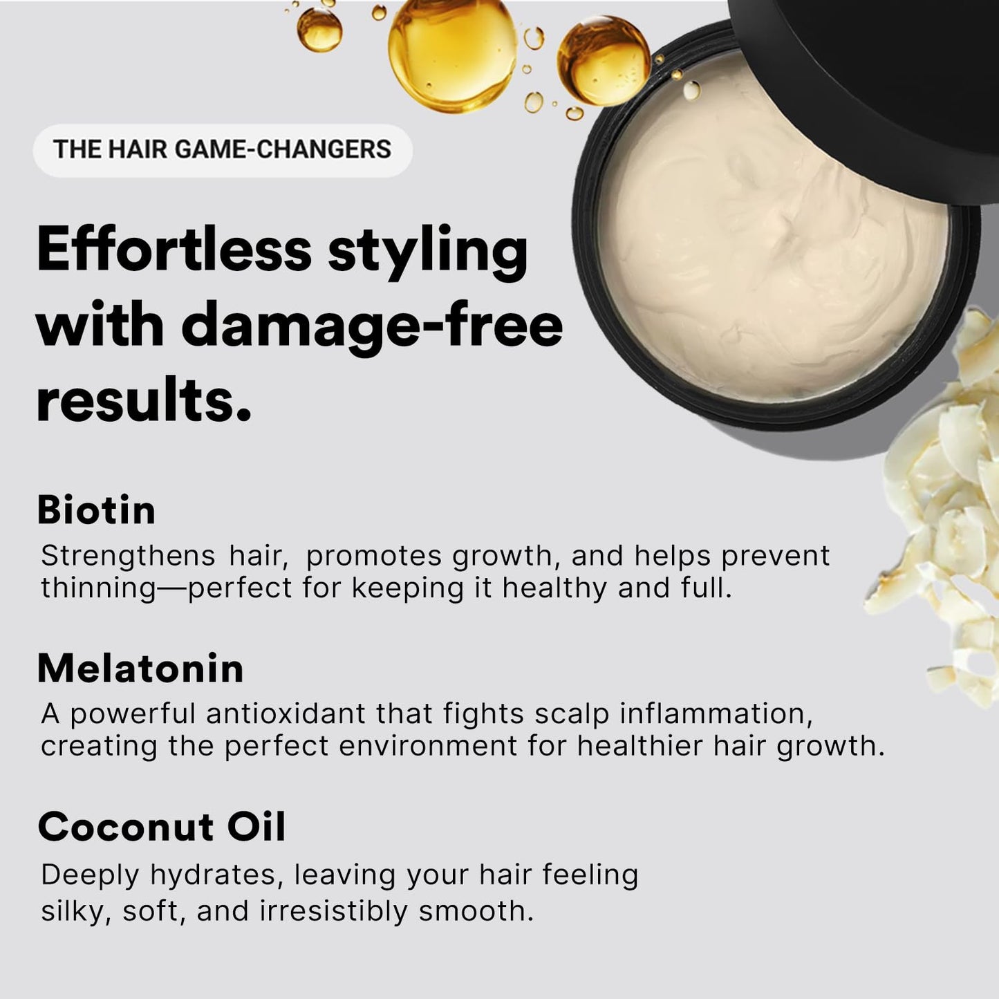 Haircules Matte Hair Paste - Strong Hold, No Shine, Long-Lasting Definition & Texture, Non-Greasy Styling Clay for Men, No Flakes, Works on All Hair Types, Keeps your Hair Healthy
