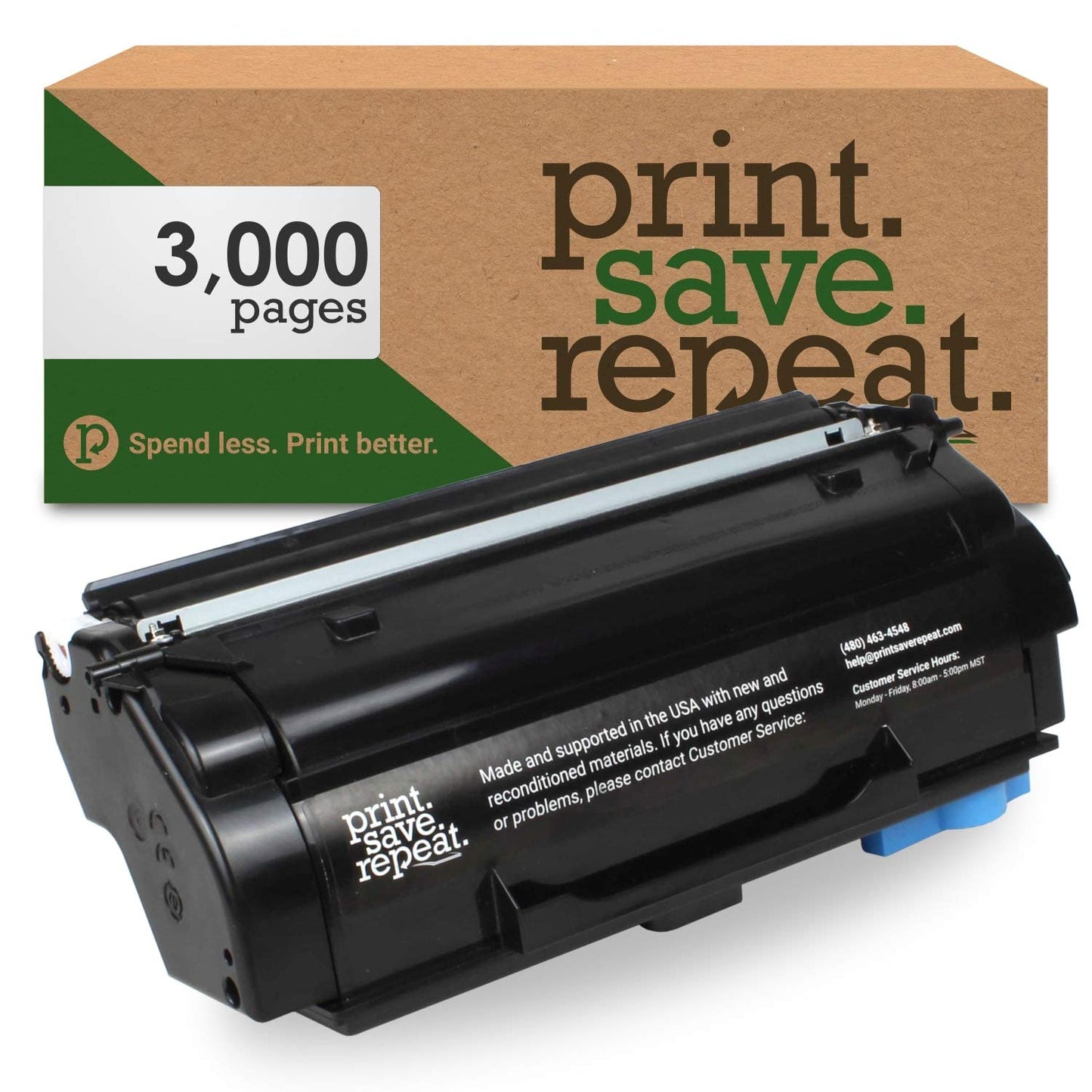 Print.Save.Repeat. Lexmark 55B1000 Remanufactured Toner Cartridge for MS331, MS431, MX331, MX431, MX432 Laser Printer [3,000 Pages]
