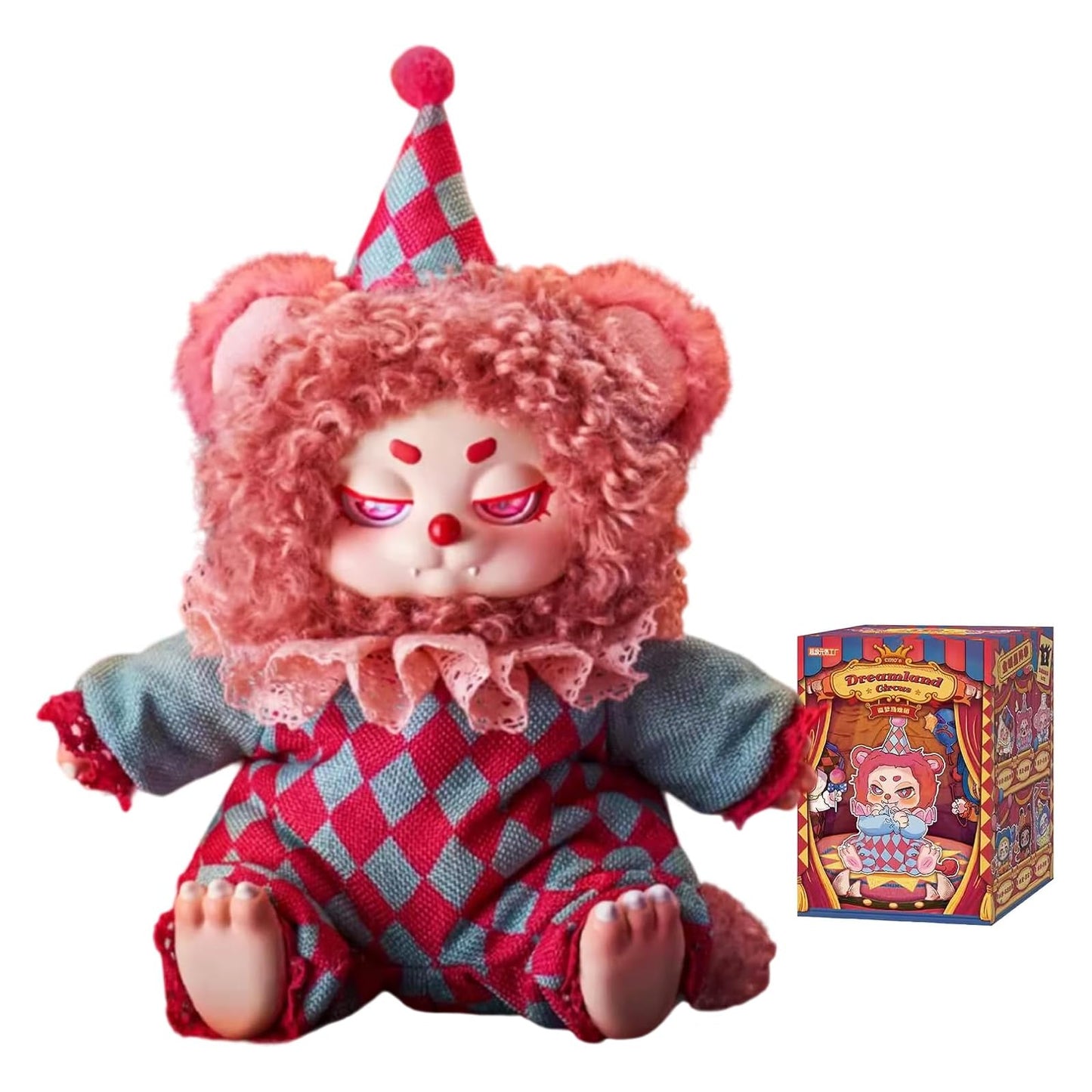 CALEMBOU Plush Doll Blind Box Figures, Timeshare Cino Dream Tour Circus Series Stuffed Mystery Box Toy, Kawaii Mystery Plush Collectible Birthday Gift for Girls (1PC)