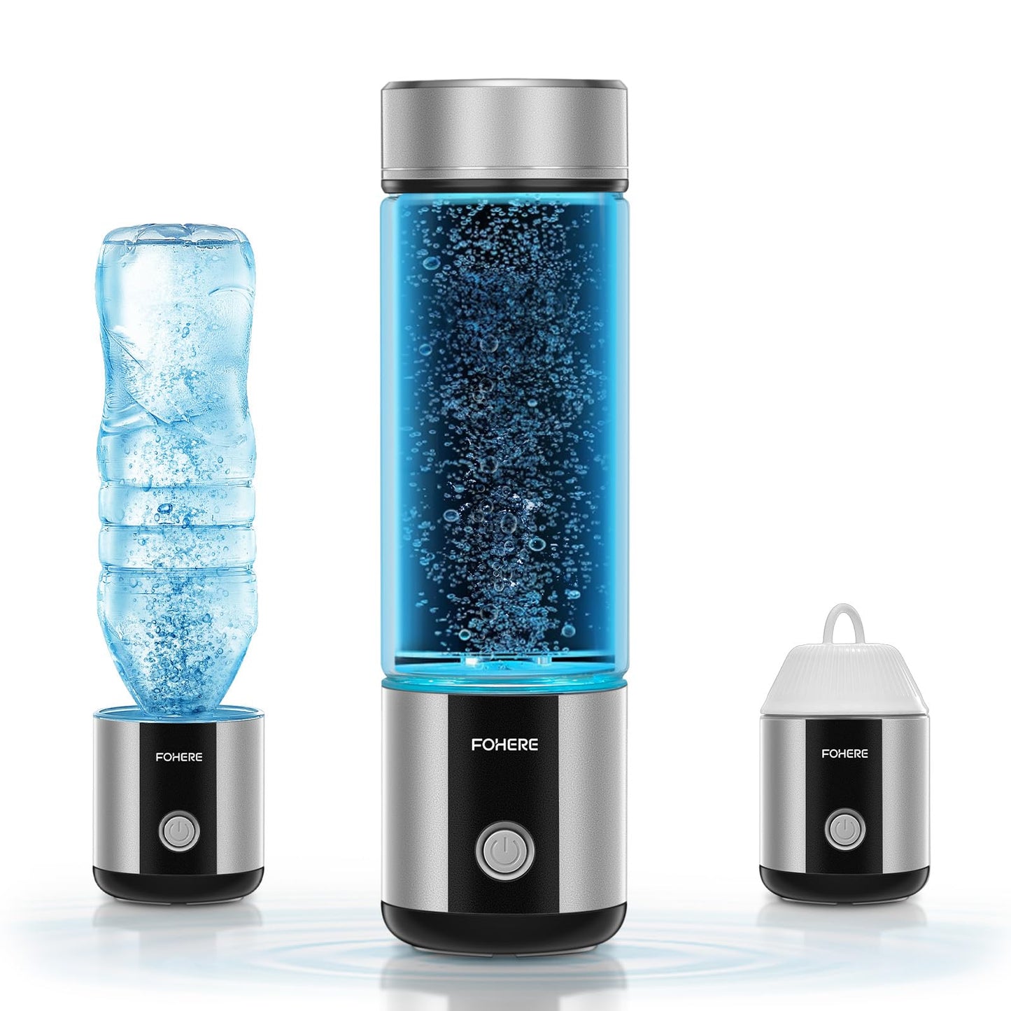 Hydrogen Water Bottle Generator 【Hang & Go Portable】| Hydroh Hydrogen Water Bottle with SPE/PEM Technology, Leak-Proof Seal, Water Ionizer Machine for Home, Hike, Sports, Travel, Office