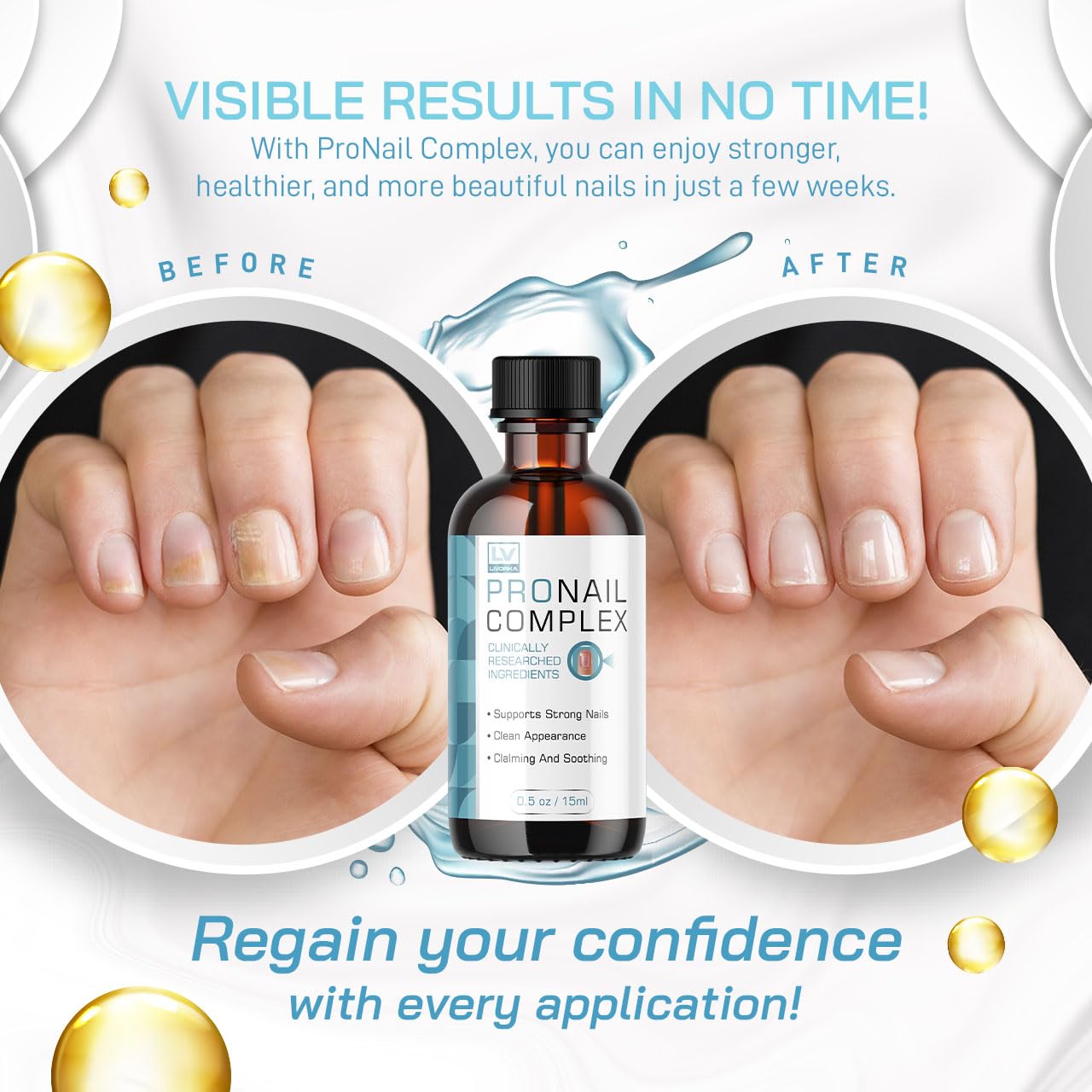 3 Pack - ProNail Complex, Pronail, Pronail Complex Oil, ProNailComplex, Pro Nail, Pro Nail Complete, ProNailComplex 24, Pro Nail Complex for 3 Bottles for 90 Days