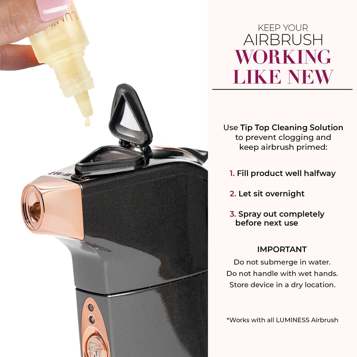 Luminess BREEZE DUO Airbrush Makeup System, Warm Coverage – 9-Piece Kit includes 2x Silk Airbrush Foundation, Soft Rose Blush, Glow Highlighter, Moisturizer Primer, and Airbrush Cleaning Solution