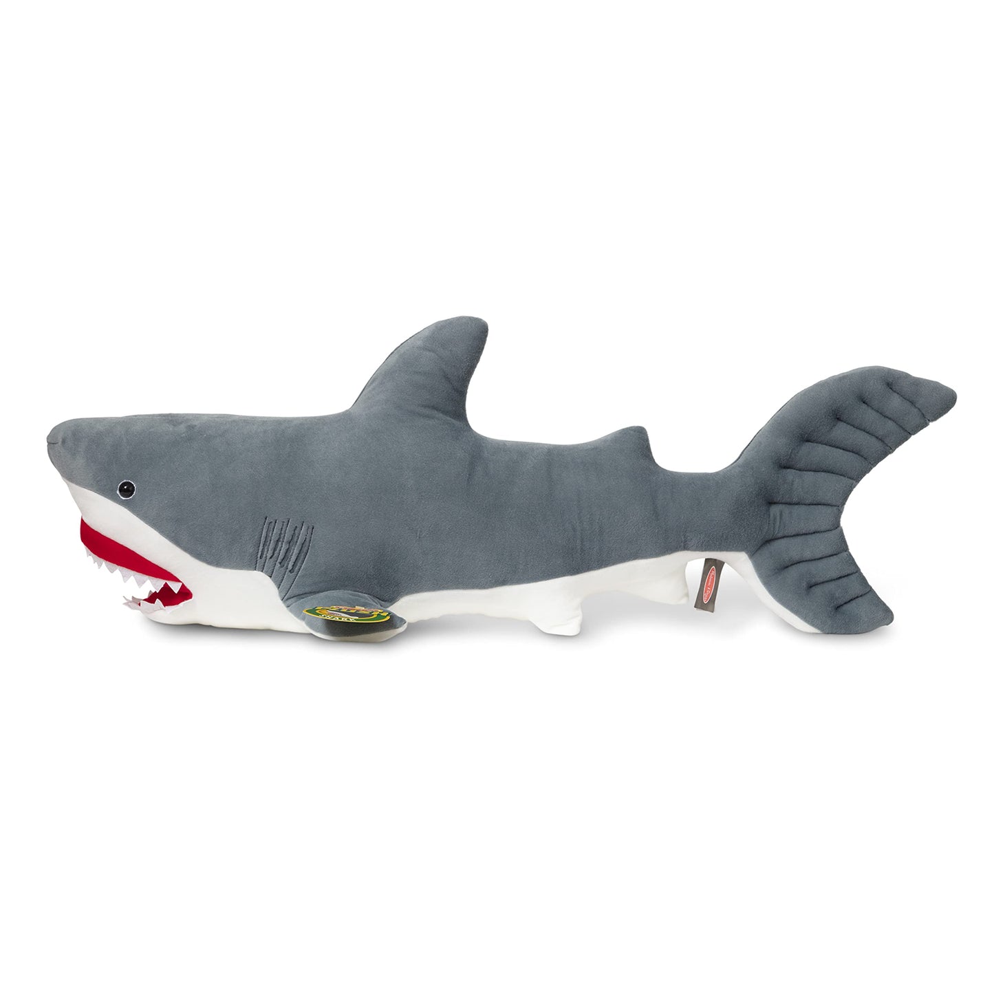 Melissa & Doug Giant Shark - Lifelike Stuffed Animal (Over 3 feet Long)