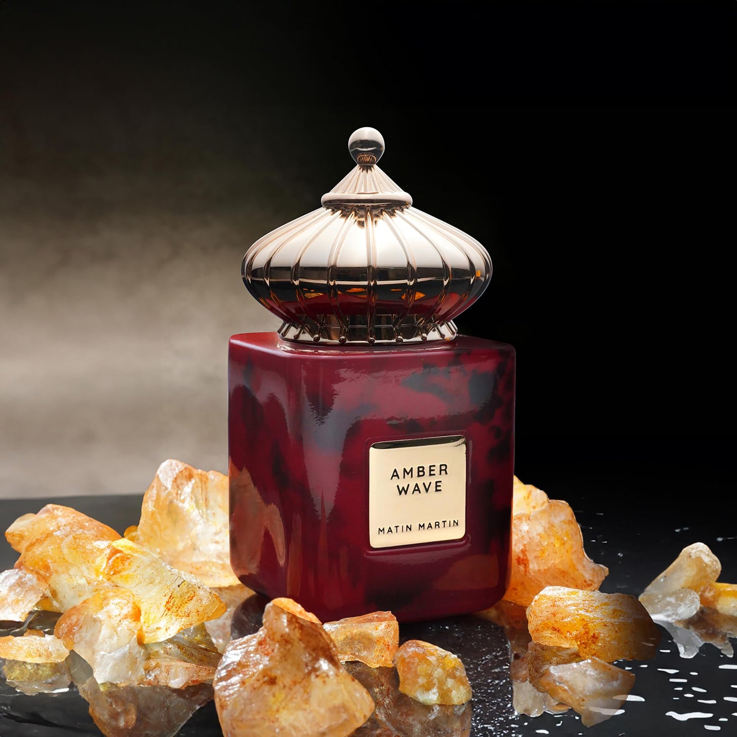 Matin Martin Amber Wave - Amber Woody Fragrance For Women and Men - Perfume for Men with Leather Notes - Arabian Perfume for Women - Unisex - 3.4 oz