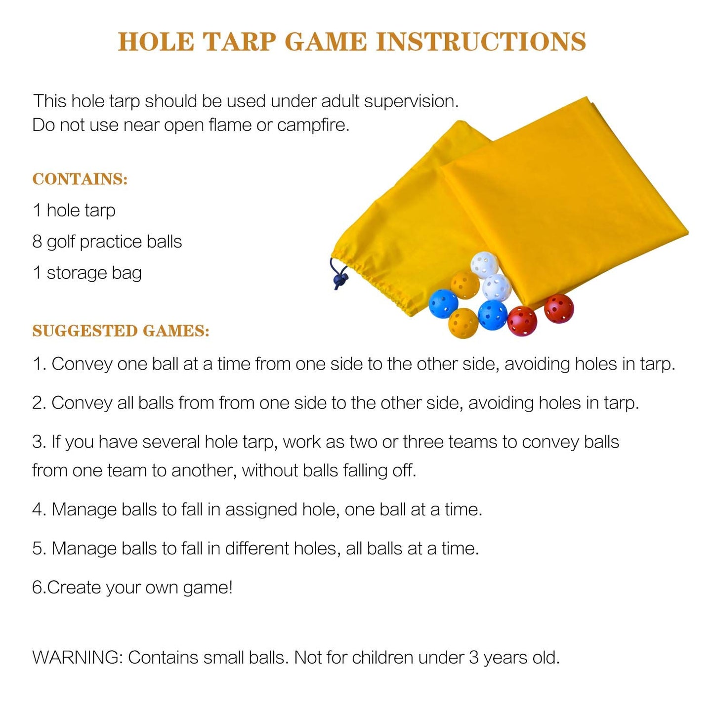 Sonyabecca Hole Tarp Team Building Exercise Activities Games Teamwork Group Learning Fun Playing 84''Lx55''W