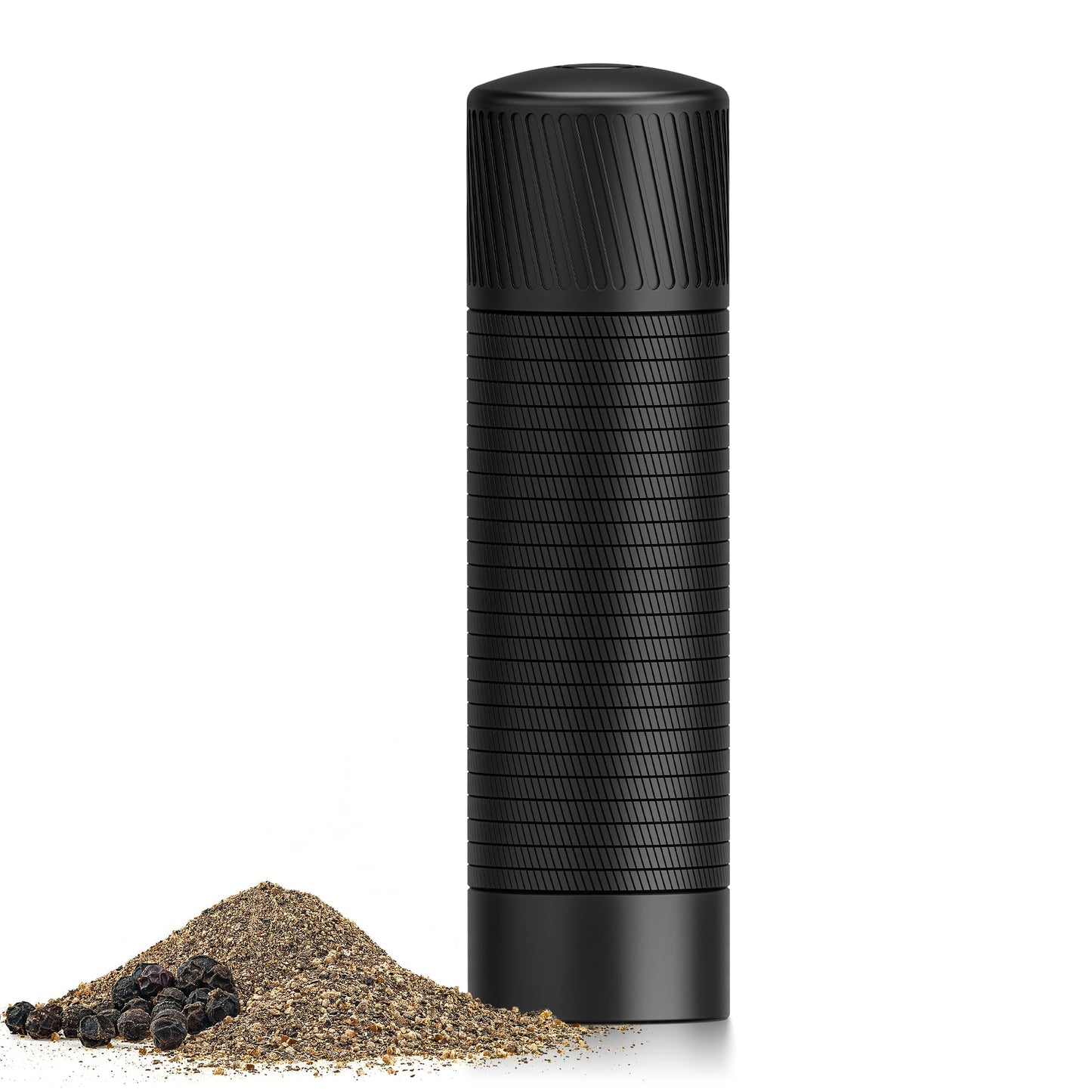 Heavy Duty Manual Pepper Grinder & Spice Mill – Adjustable, Refillable, Stainless Steel & Aluminum, High Output for Black Pepper, White Pepper, Chili, and Thyme, Home, Restaurant & Gourmet Kitchen