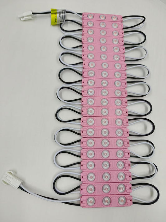 AC 110V LED Module Pink 1.5W for Letter Lightbox Advertising Signs with Tape Adhesive Backside (Pink, 200pcs Pack)