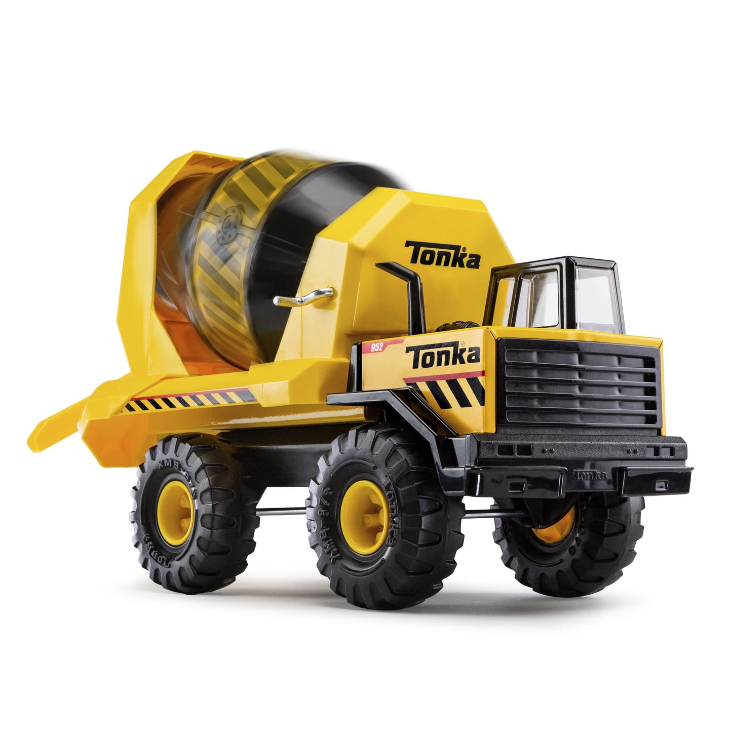 Tonka Steel Classics Mighty Cement Mixer - Made with Steel & Sturdy Plastic, Yellow Toy Construction Truck, Boys and Girls, Kids, Toddlers, Ages 3+