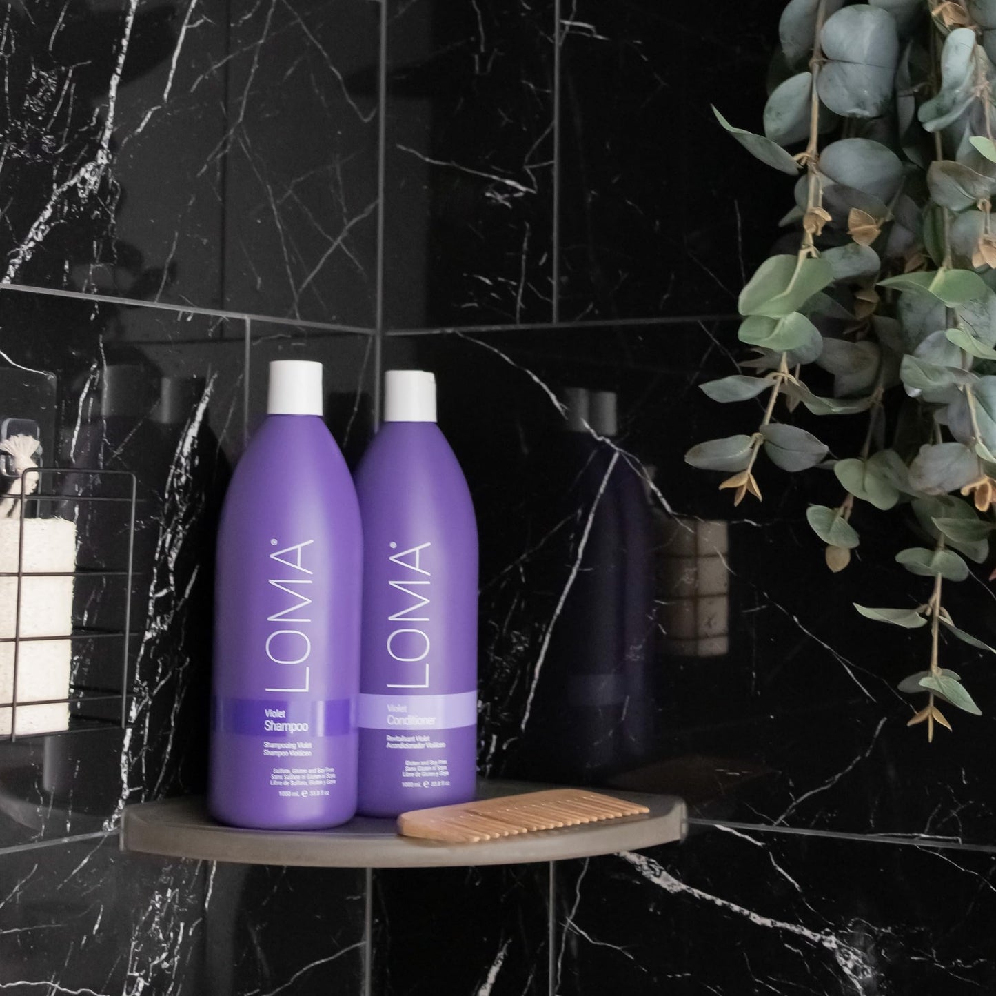 Loma Hair Care Violet Shampoo Violet Conditioner Duo, 33.8 Fl Oz each