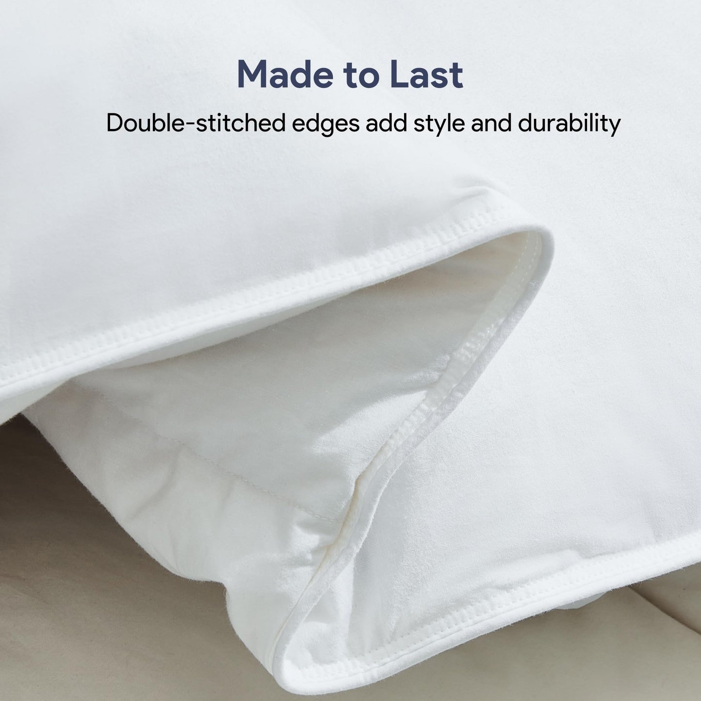 Maple&Stone Down Comforter Full Size, All Season Duvet Insert with 8 Corner Tabs, 100% Cotton Comforter, Luxury Hotel Bedding (82 x 86 Inches, White)